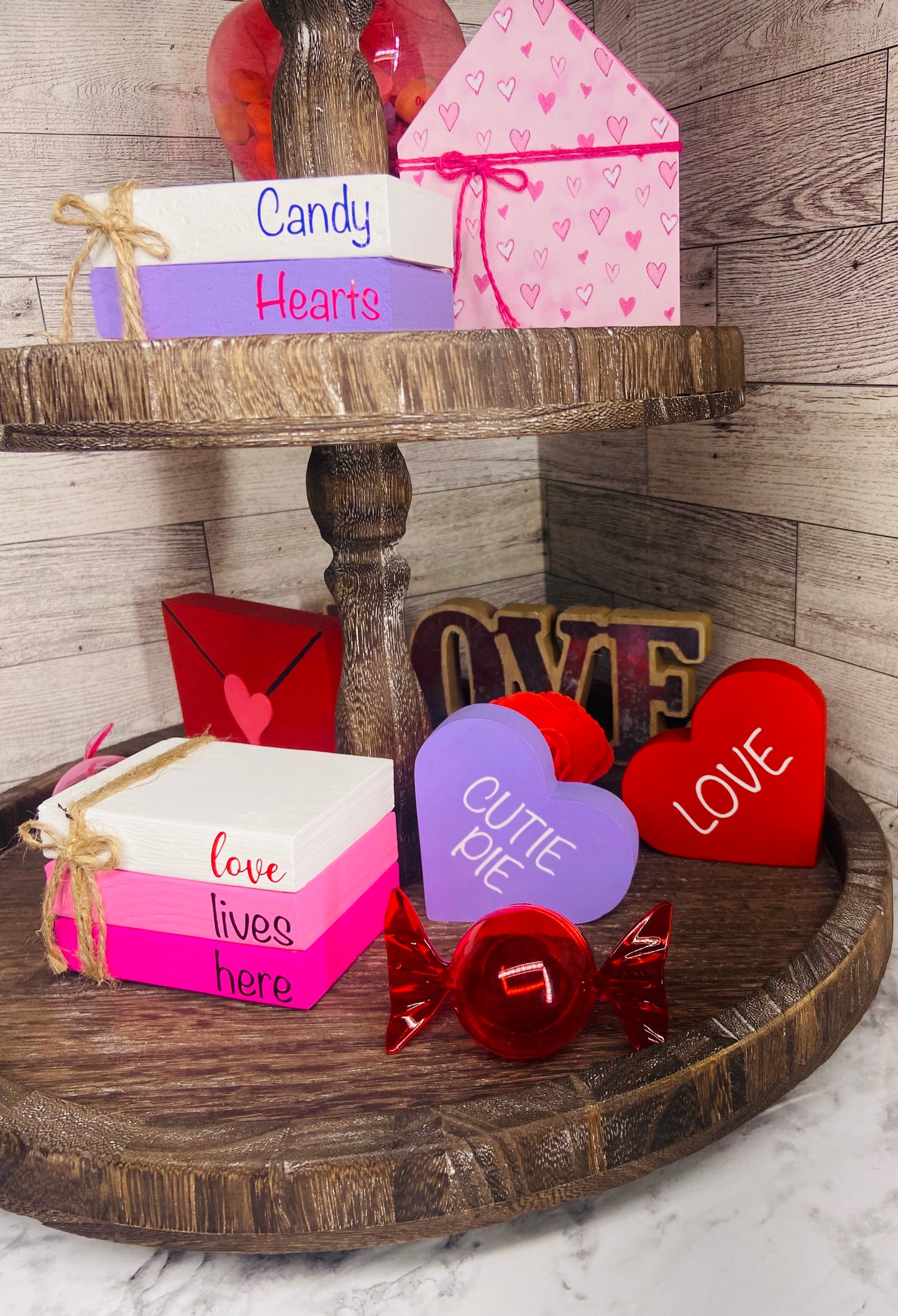 Love Lives Here - Medium Book Stack