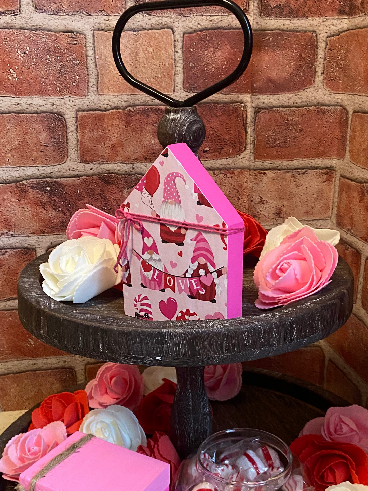 Pink with Gnomes Medium House