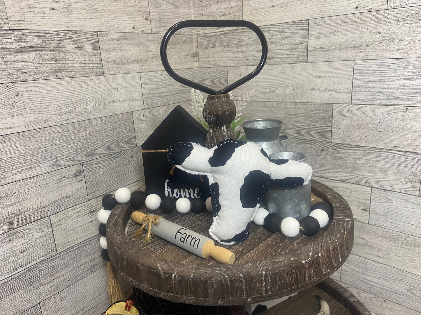 Large Fabric Cow Head
