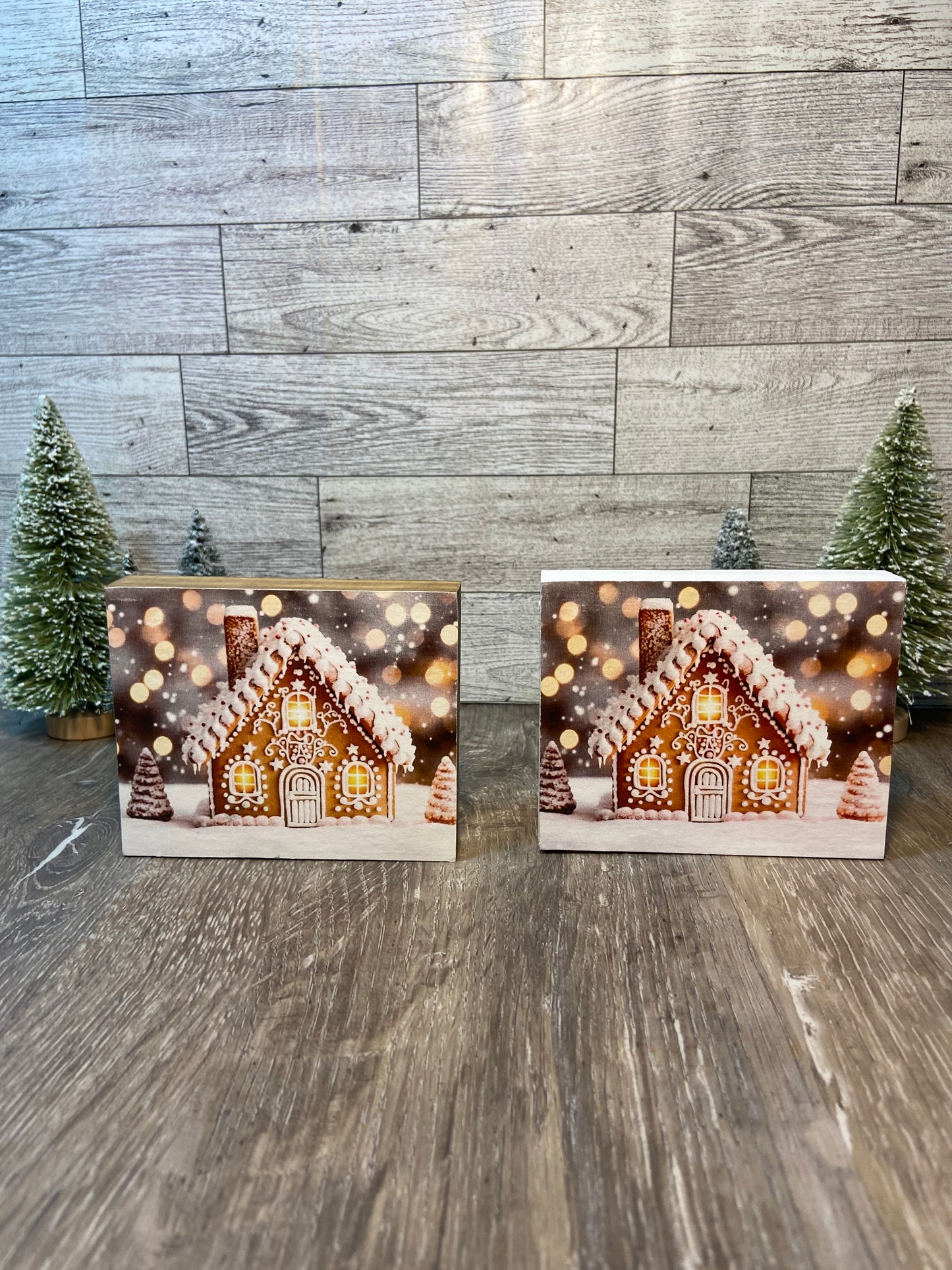 Gingerbread House - Tiered Tray Sign