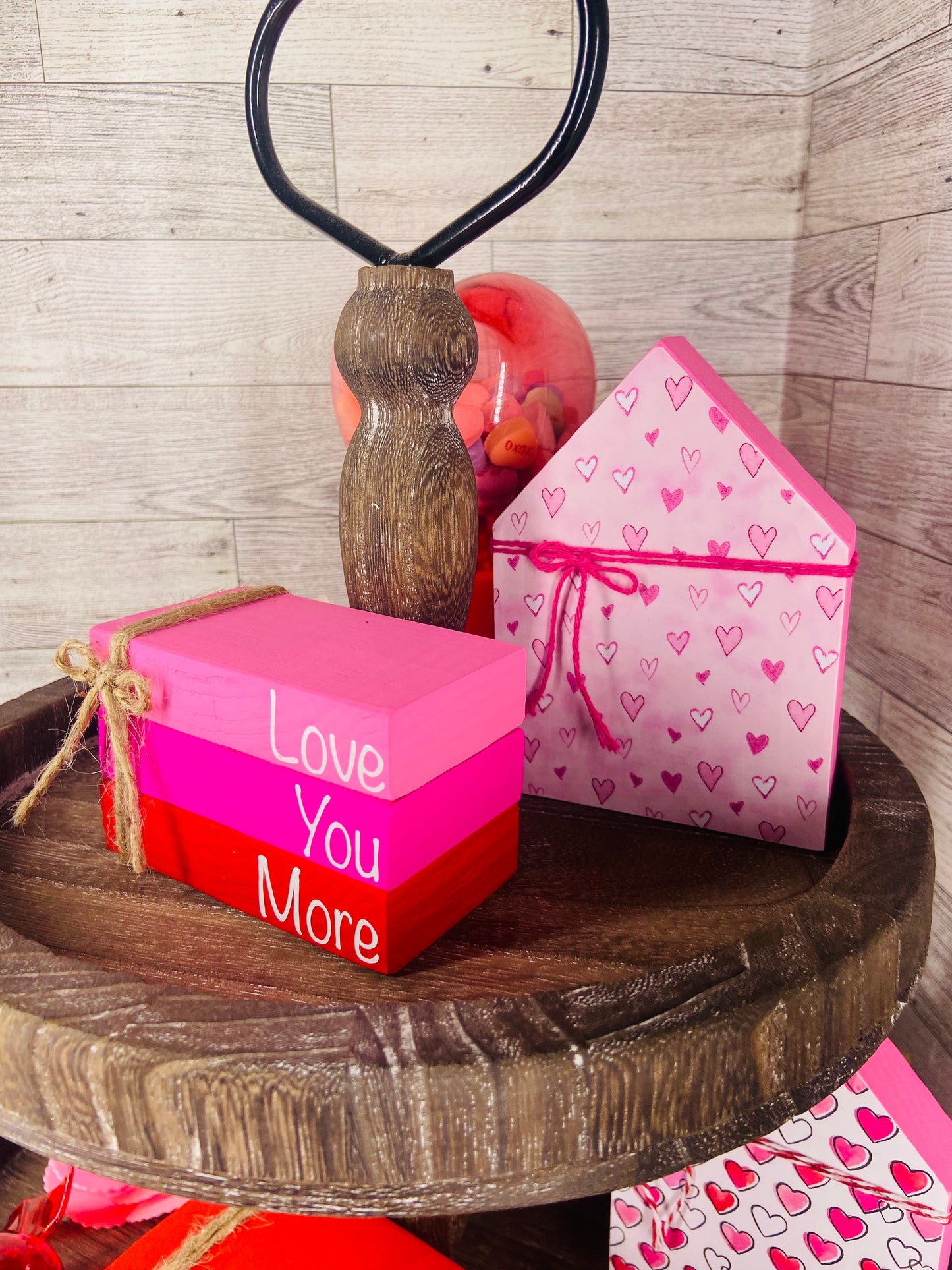 Pink with Hearts Medium House