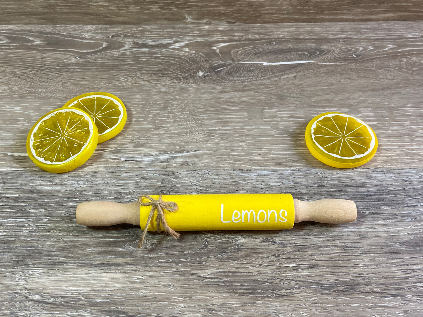 Lemons - Tiered Tray Mini Rolling Pin