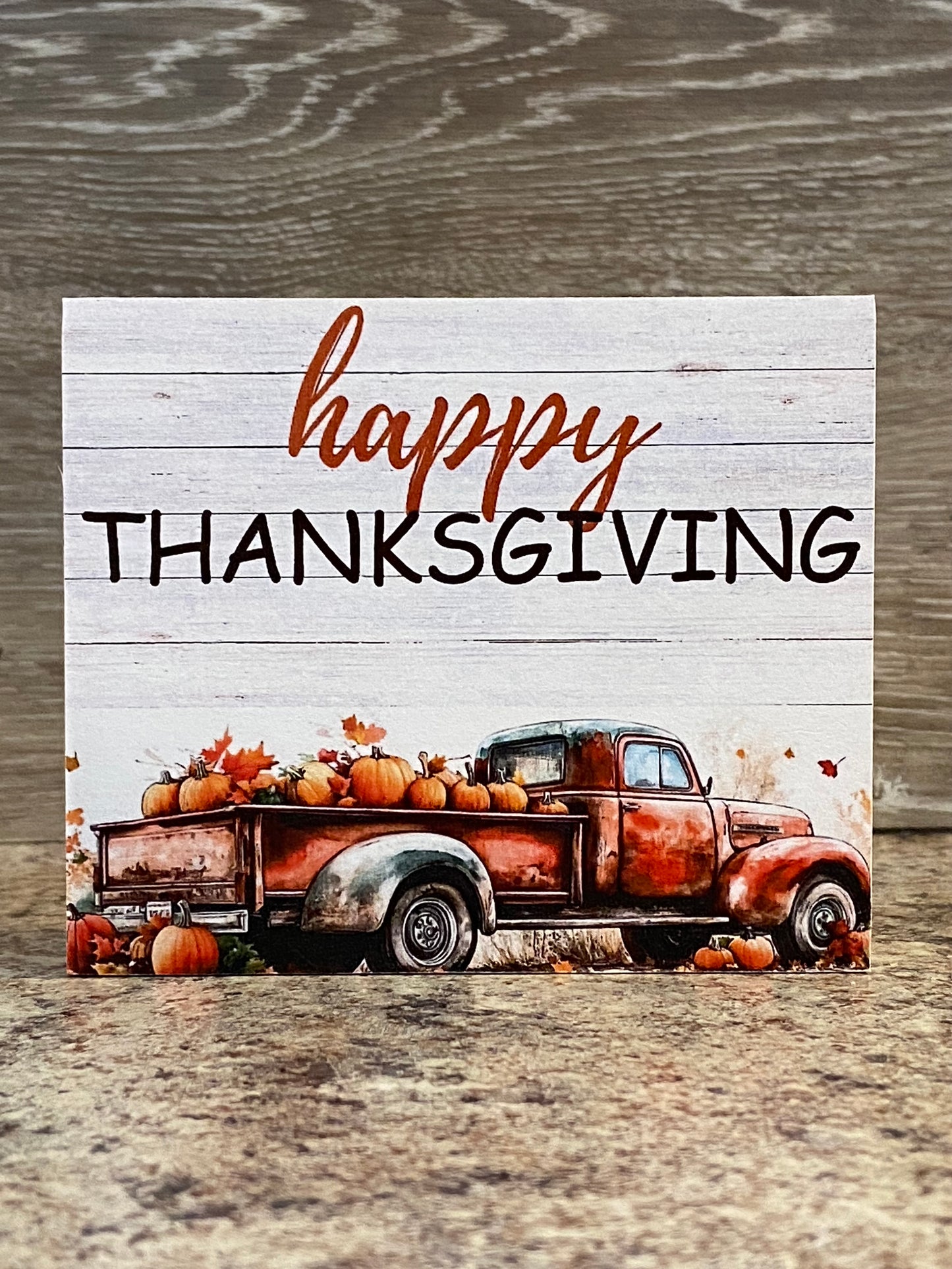 Happy Thanksgiving - Tiered Tray Sign