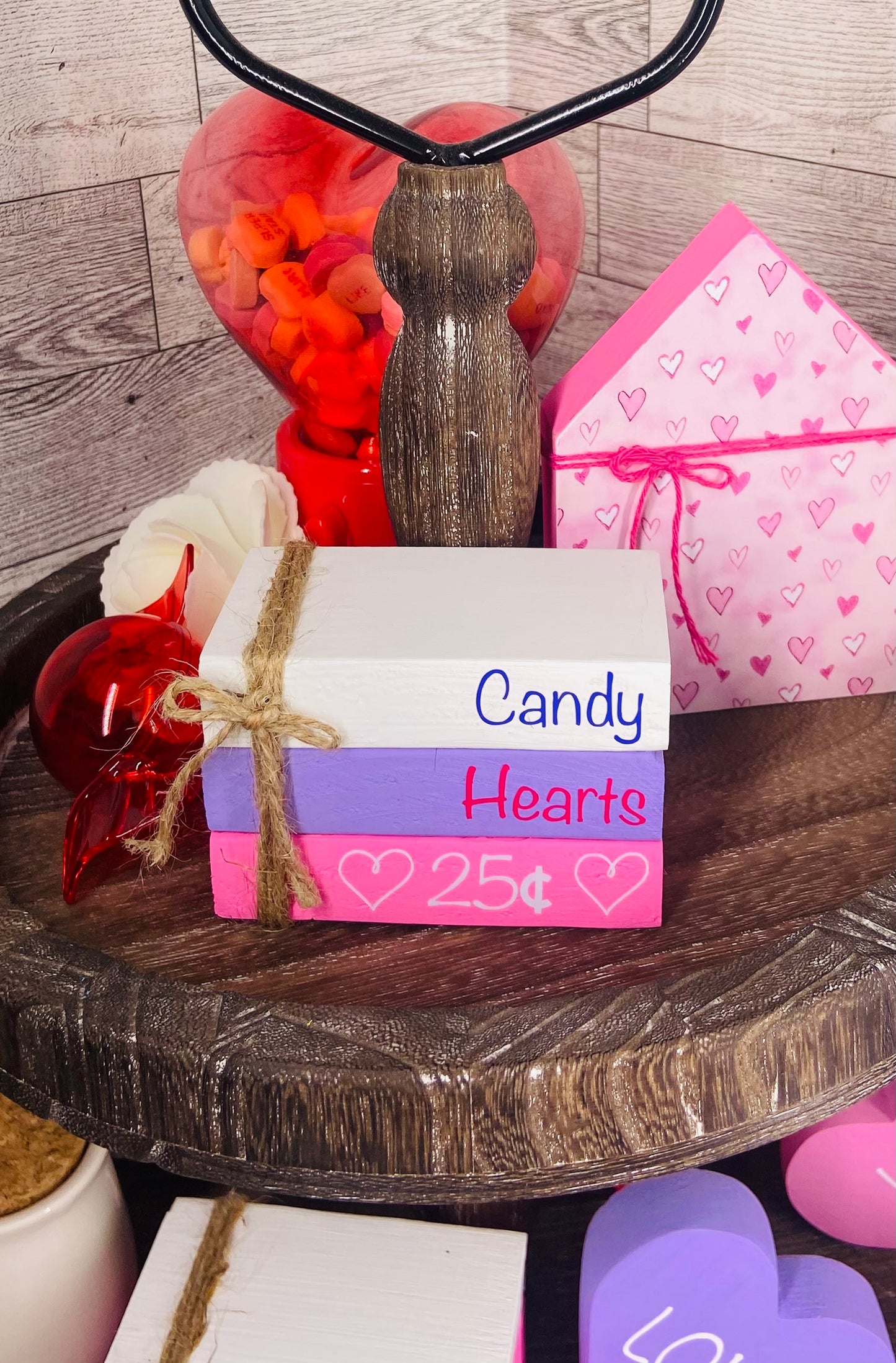 Candy Hearts - Small Book Stack