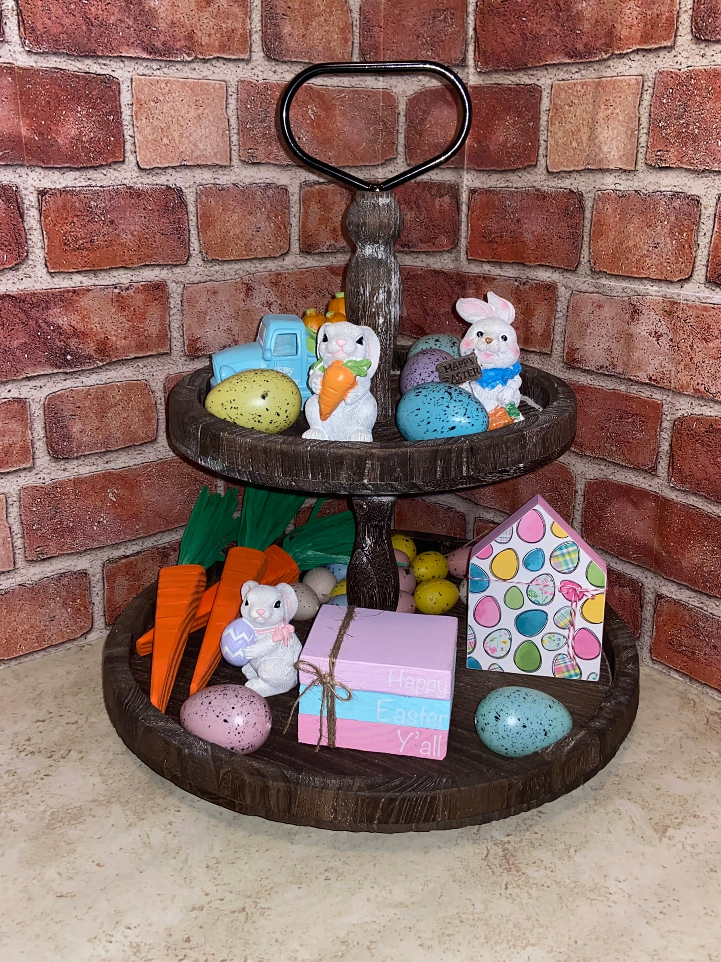 Easter Eggs - Medium Tiered Tray House
