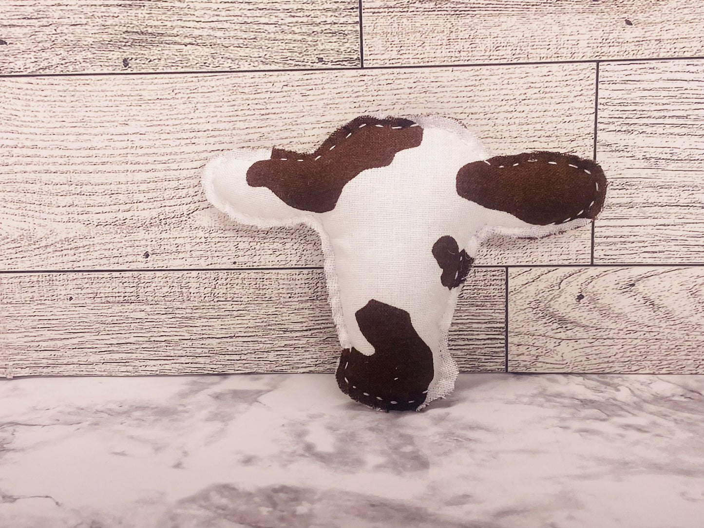 Small Fabric Cow Head