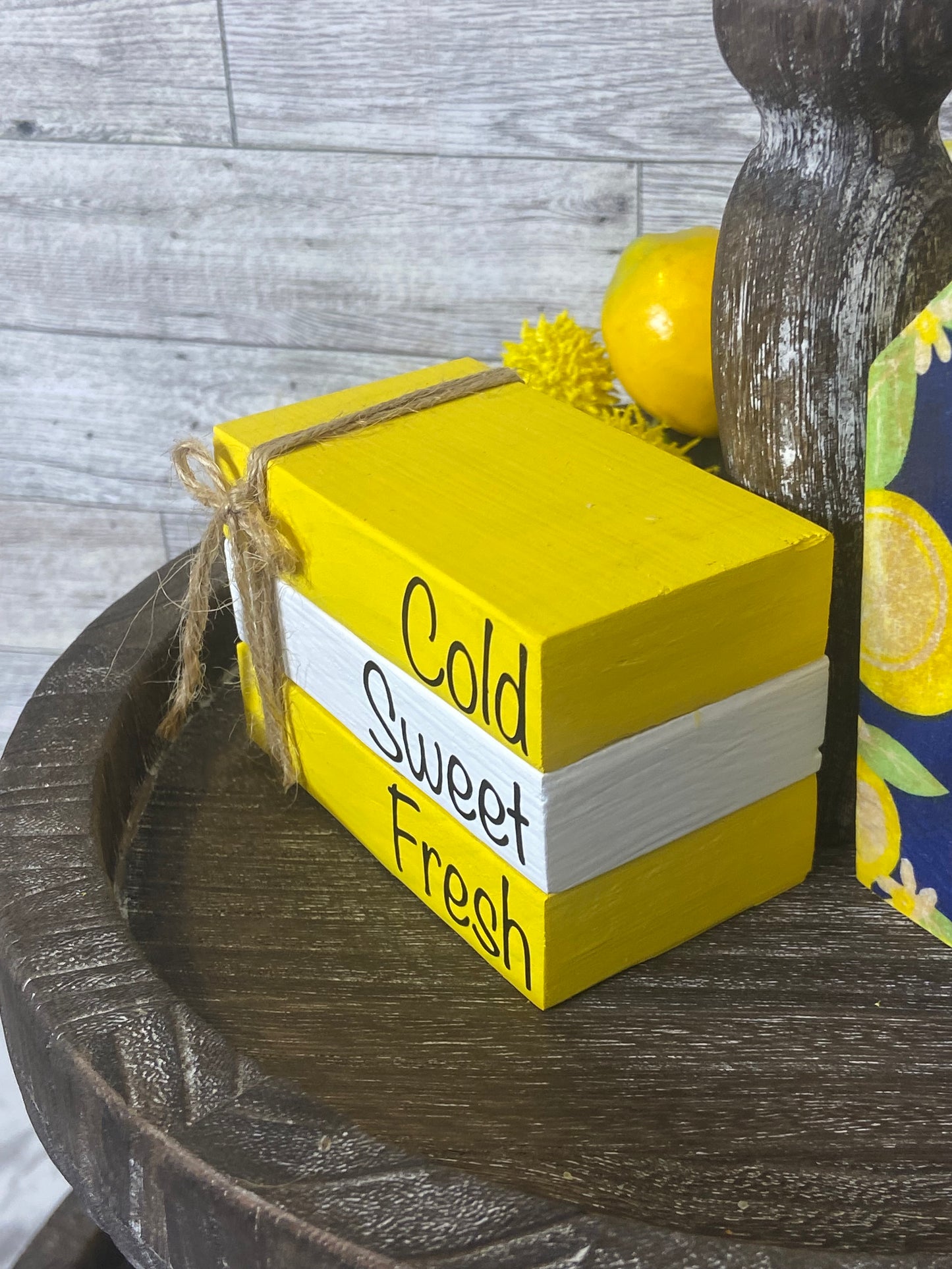 Cold Sweet Fresh - Small Tiered Tray Book Stack