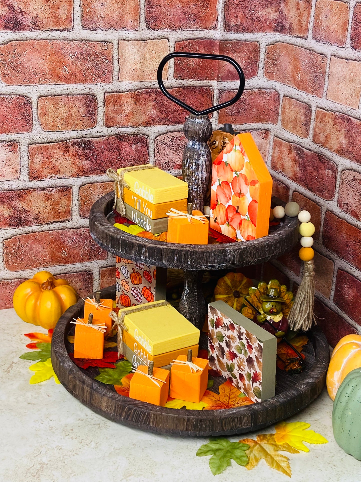 Gobble Gobble Gobble - Medium Tiered Tray Book Stack