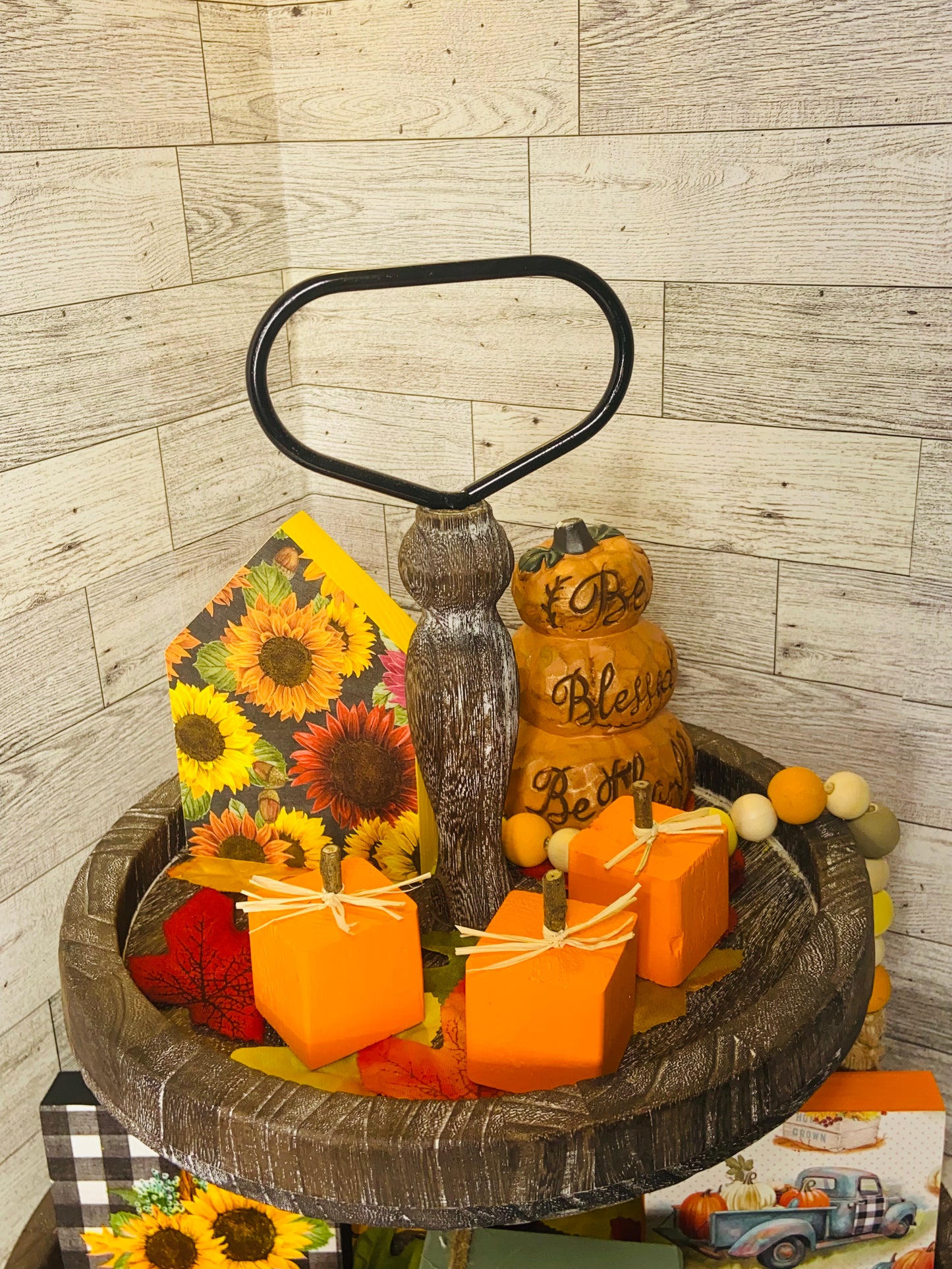 Sunflower - Medium Tiered Tray House