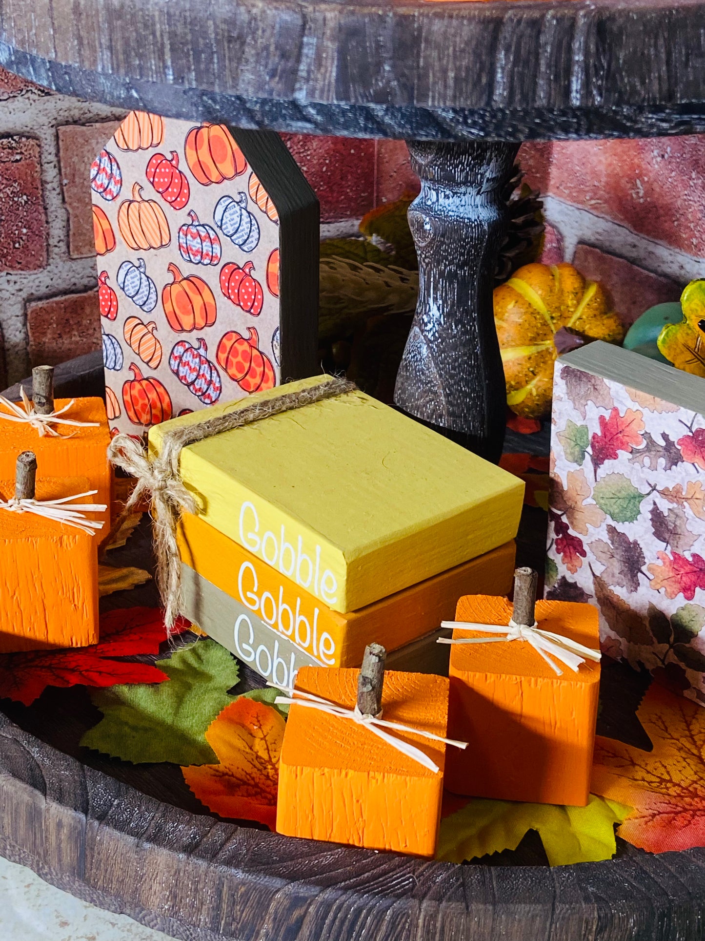 Gobble Gobble Gobble - Medium Tiered Tray Book Stack