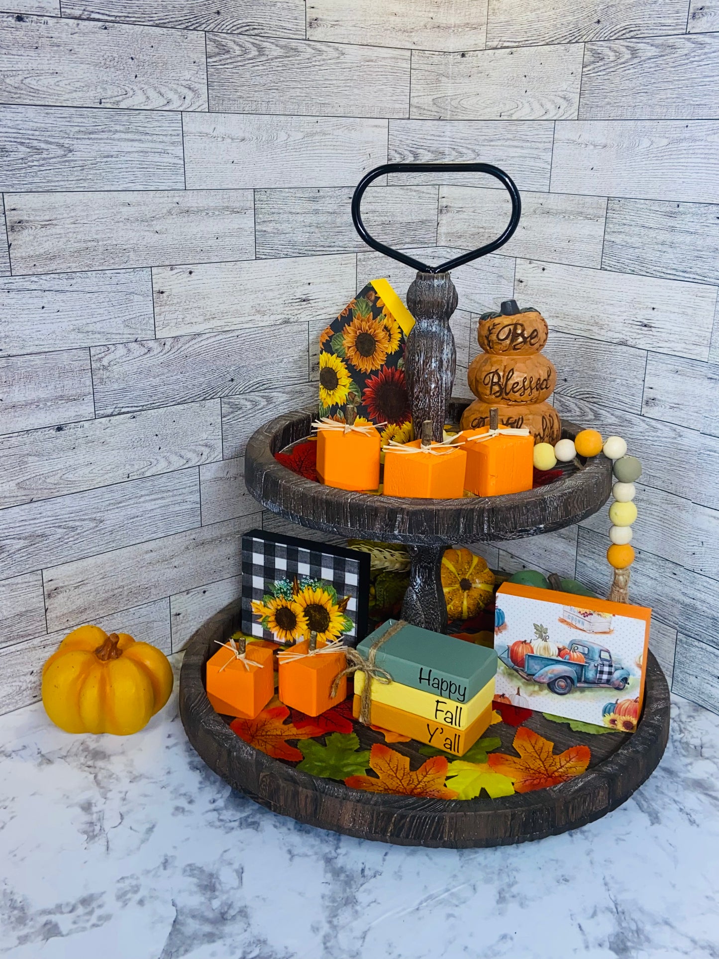 Sunflower - Medium Tiered Tray House