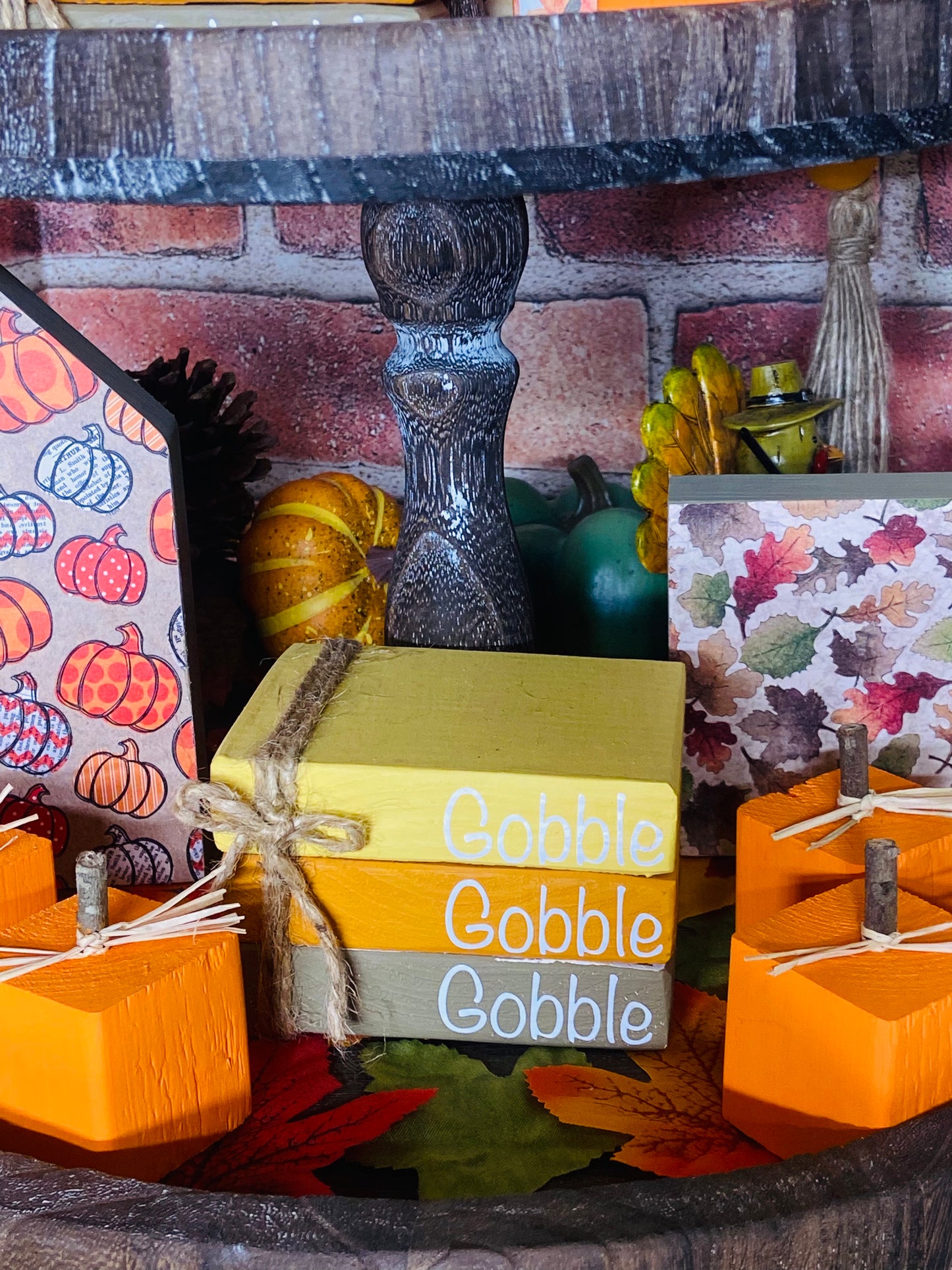 Gobble Gobble Gobble - Medium Tiered Tray Book Stack