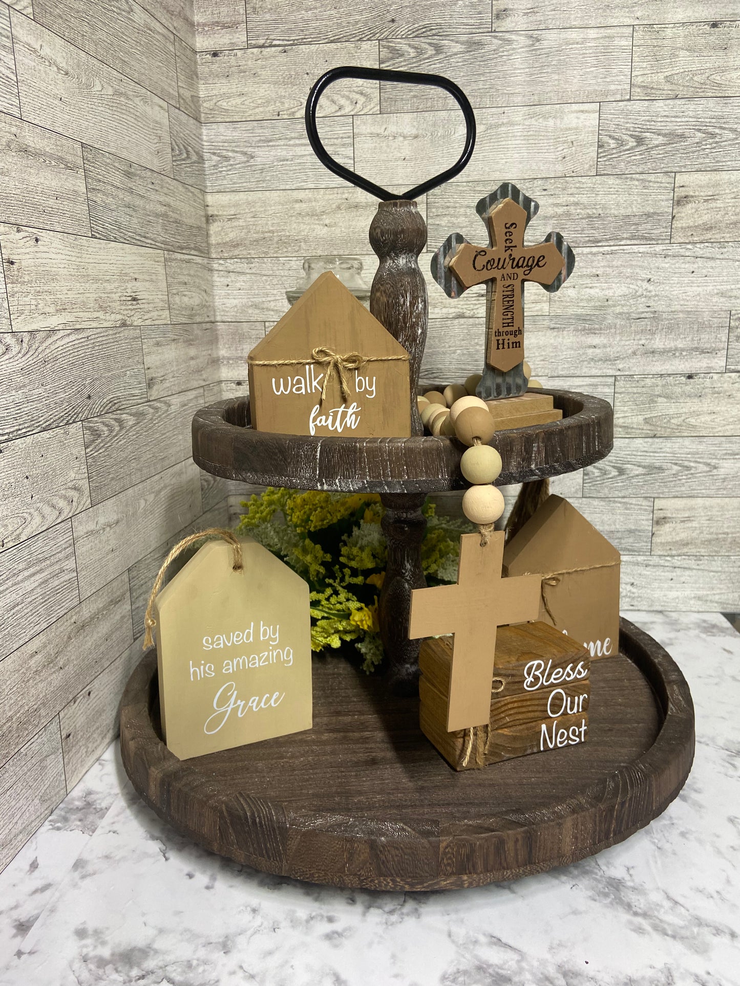 Walk by Faith - Brown Small House