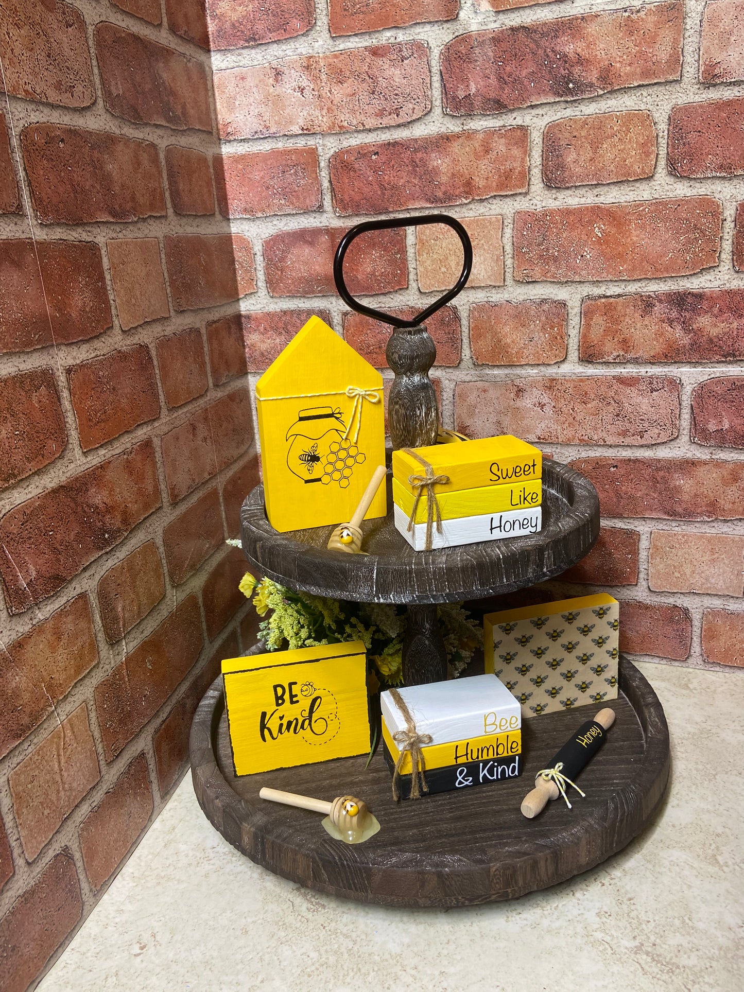 Honey Jar and Comb - Yellow Large House