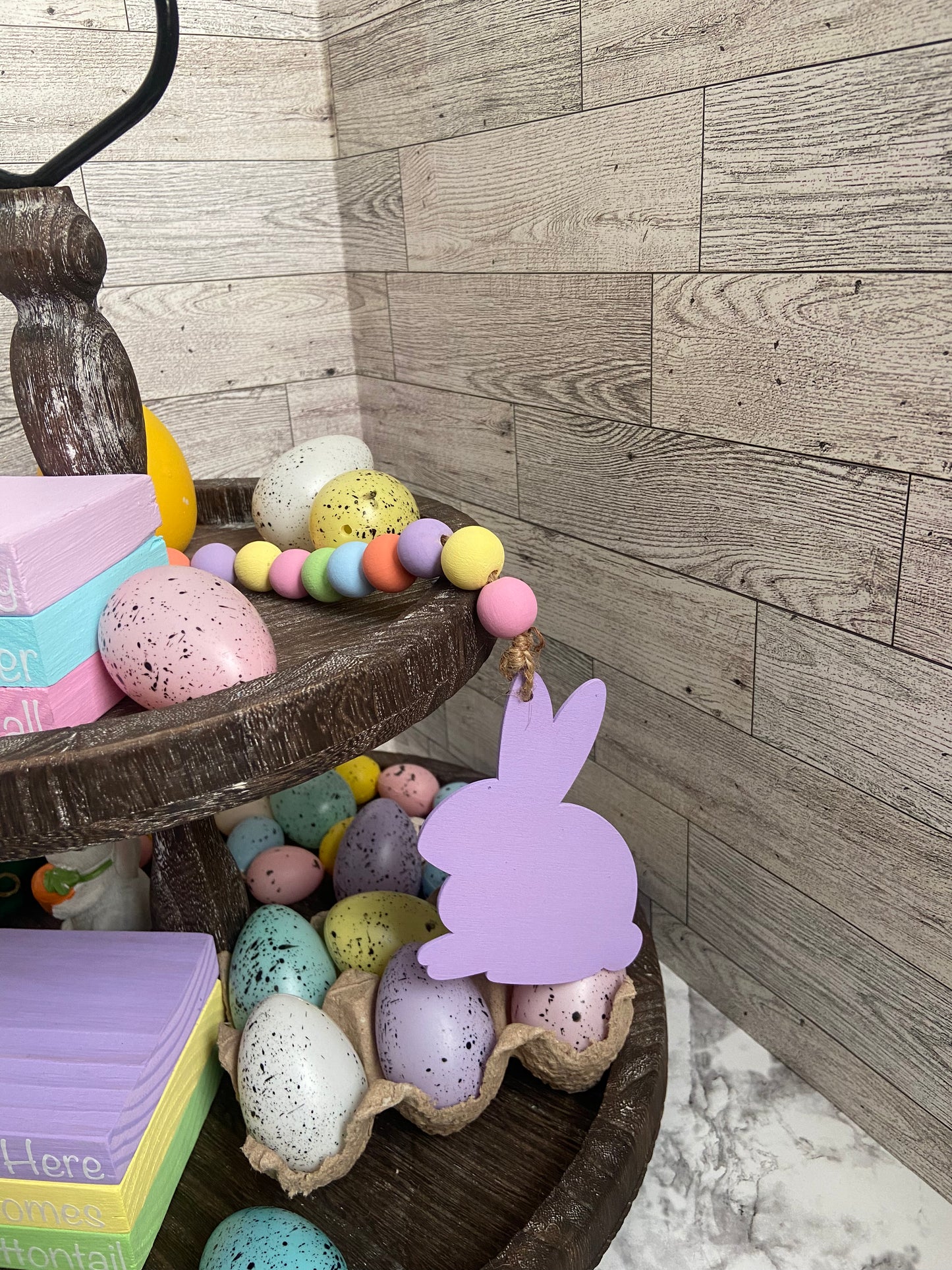 Purple Rabbit Garland purple/yellow/pink/green/blue/coral