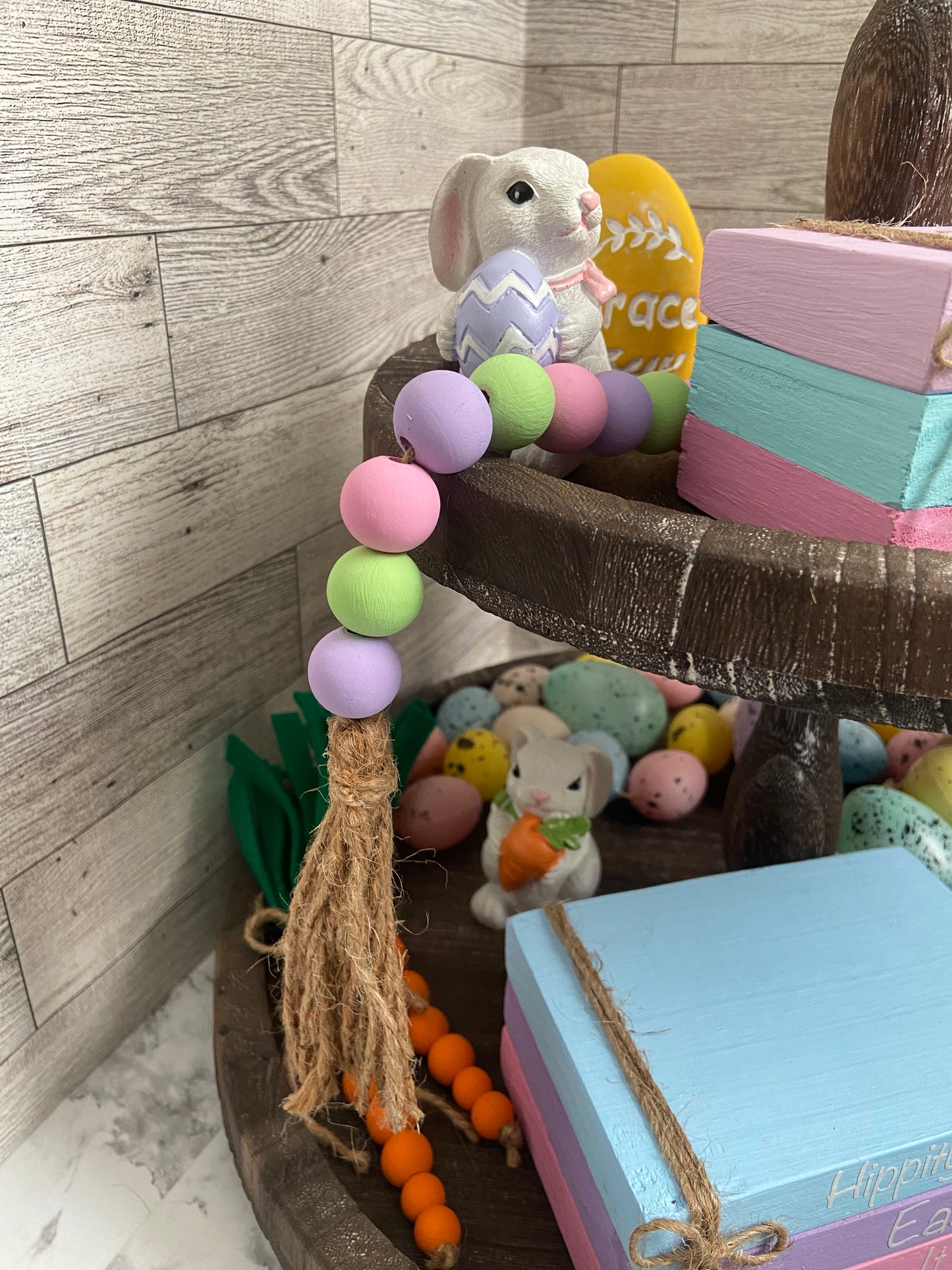 Pink Egg Garland pink/green/purple