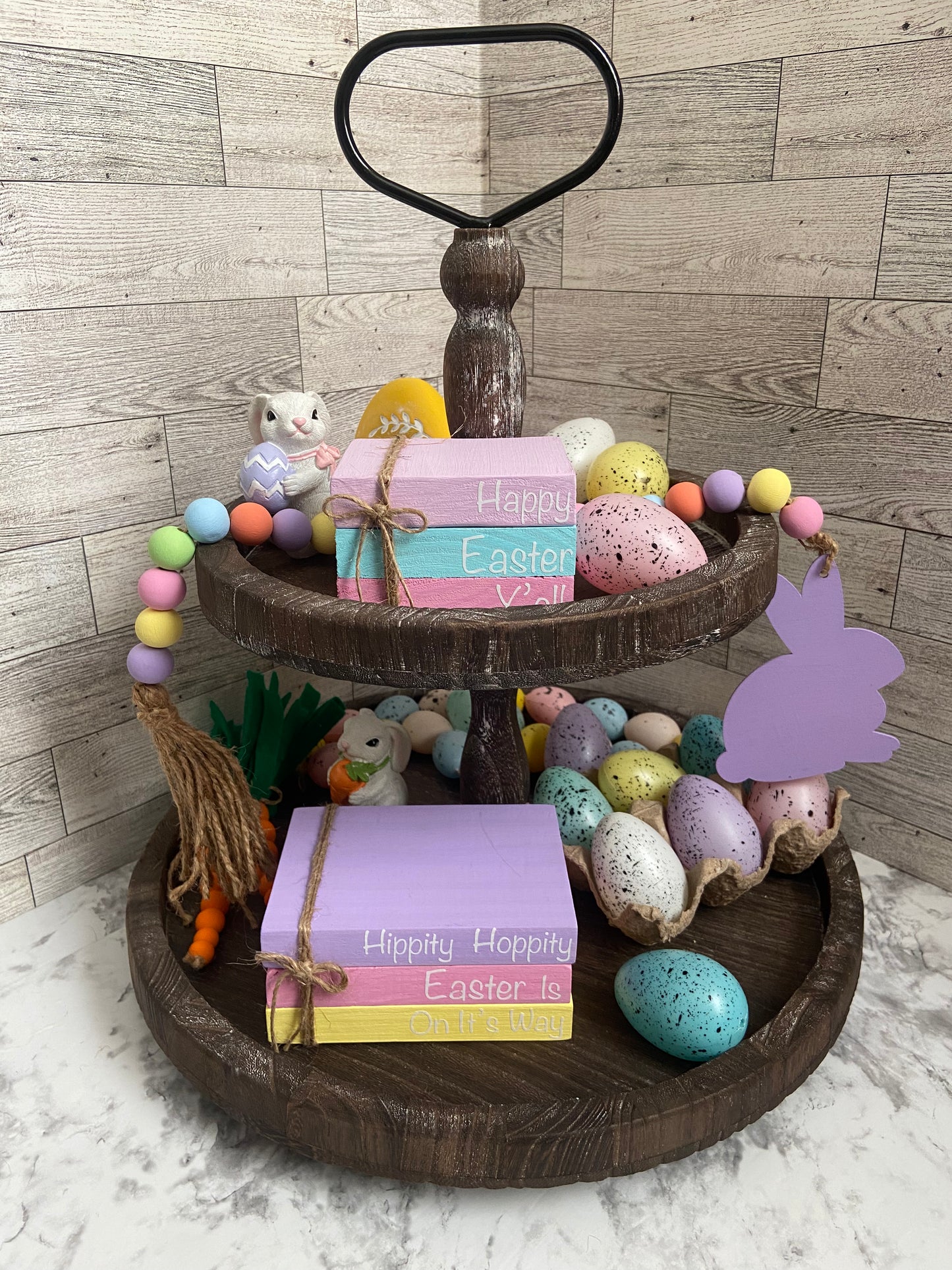 Purple Rabbit Garland purple/yellow/pink/green/blue/coral