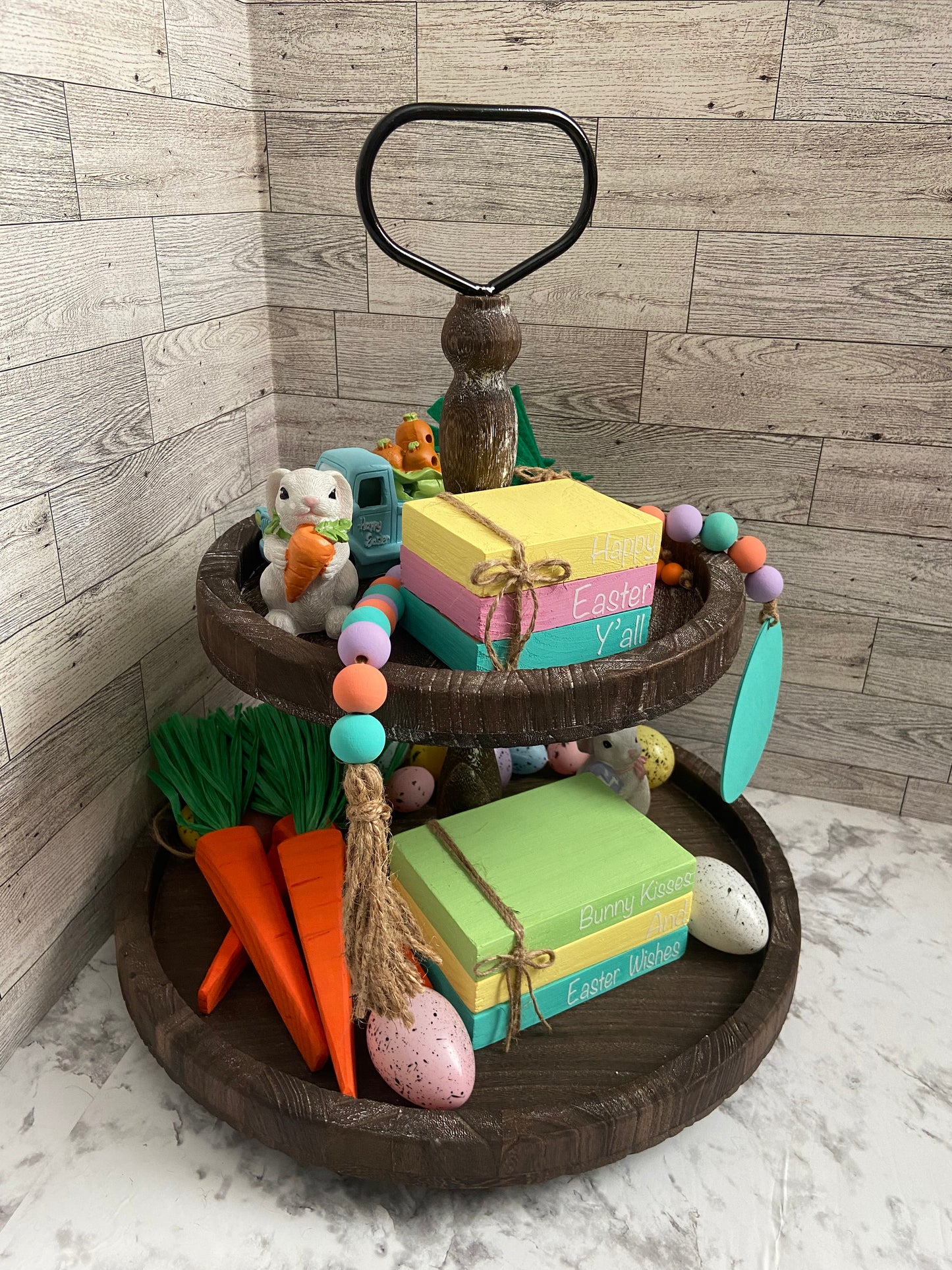 Bunny Kisses And Easter Wishes - Large Book Stack