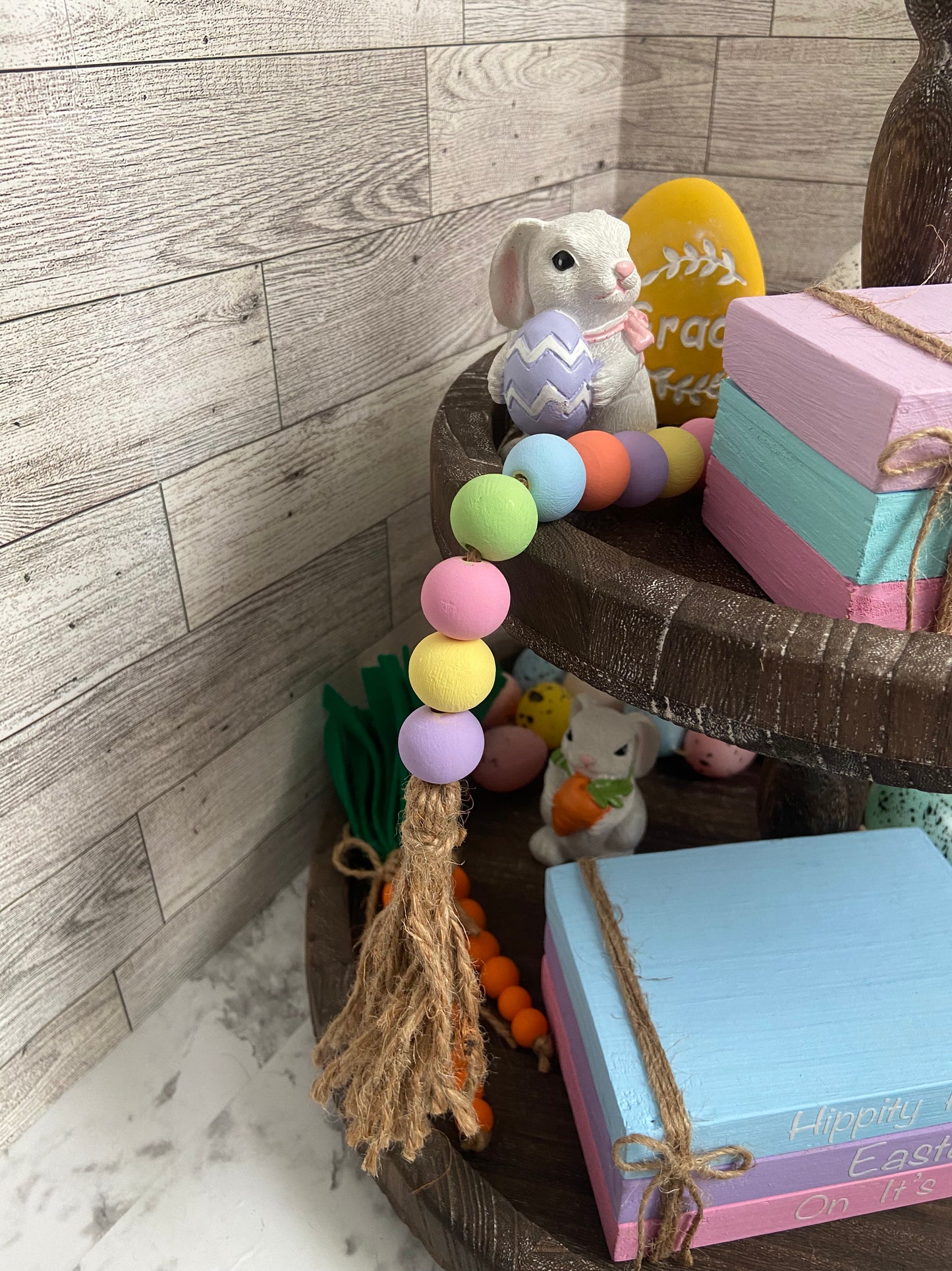 Pink Rabbit Garland pink/yellow/purple/coral/blue/green