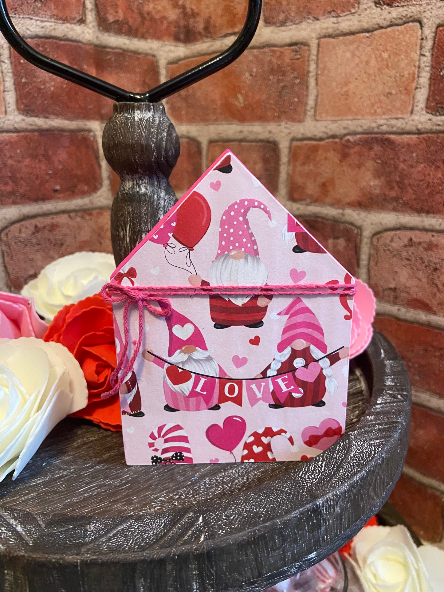 Pink with Gnomes Medium House