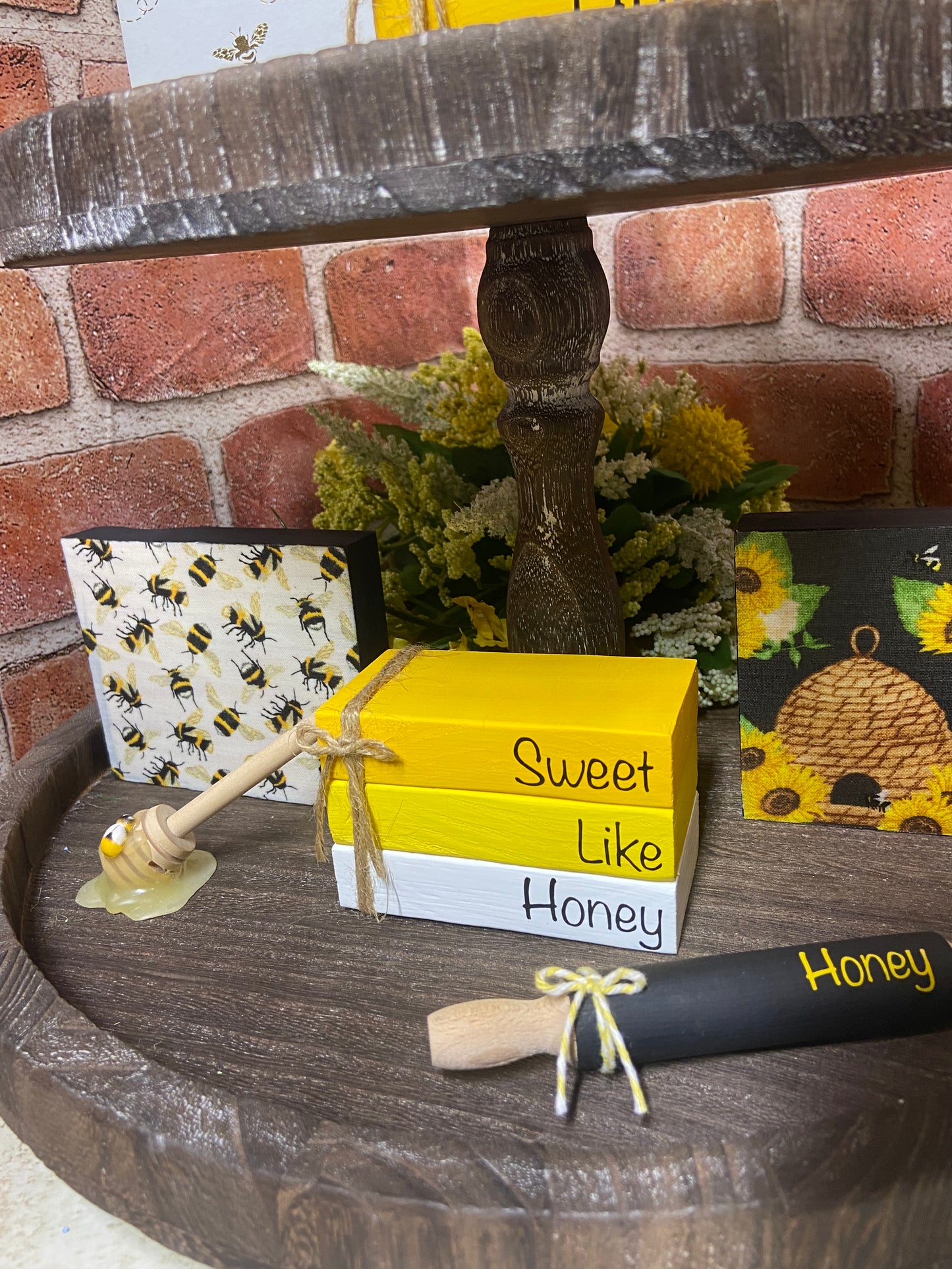 Honey Bees - Black Sign