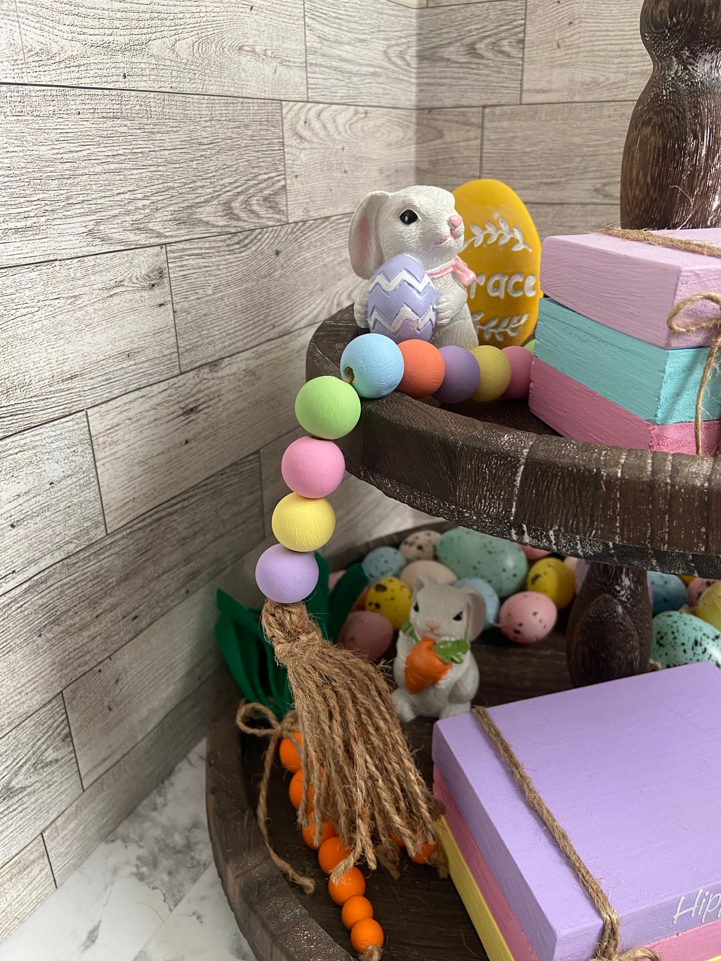 Purple Rabbit Garland purple/yellow/pink/green/blue/coral
