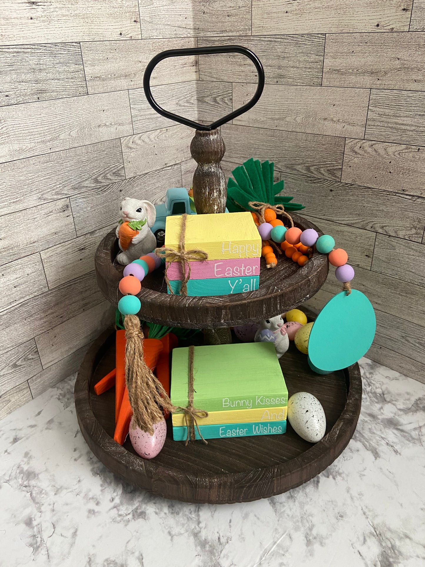 Bunny Kisses And Easter Wishes - Large Book Stack