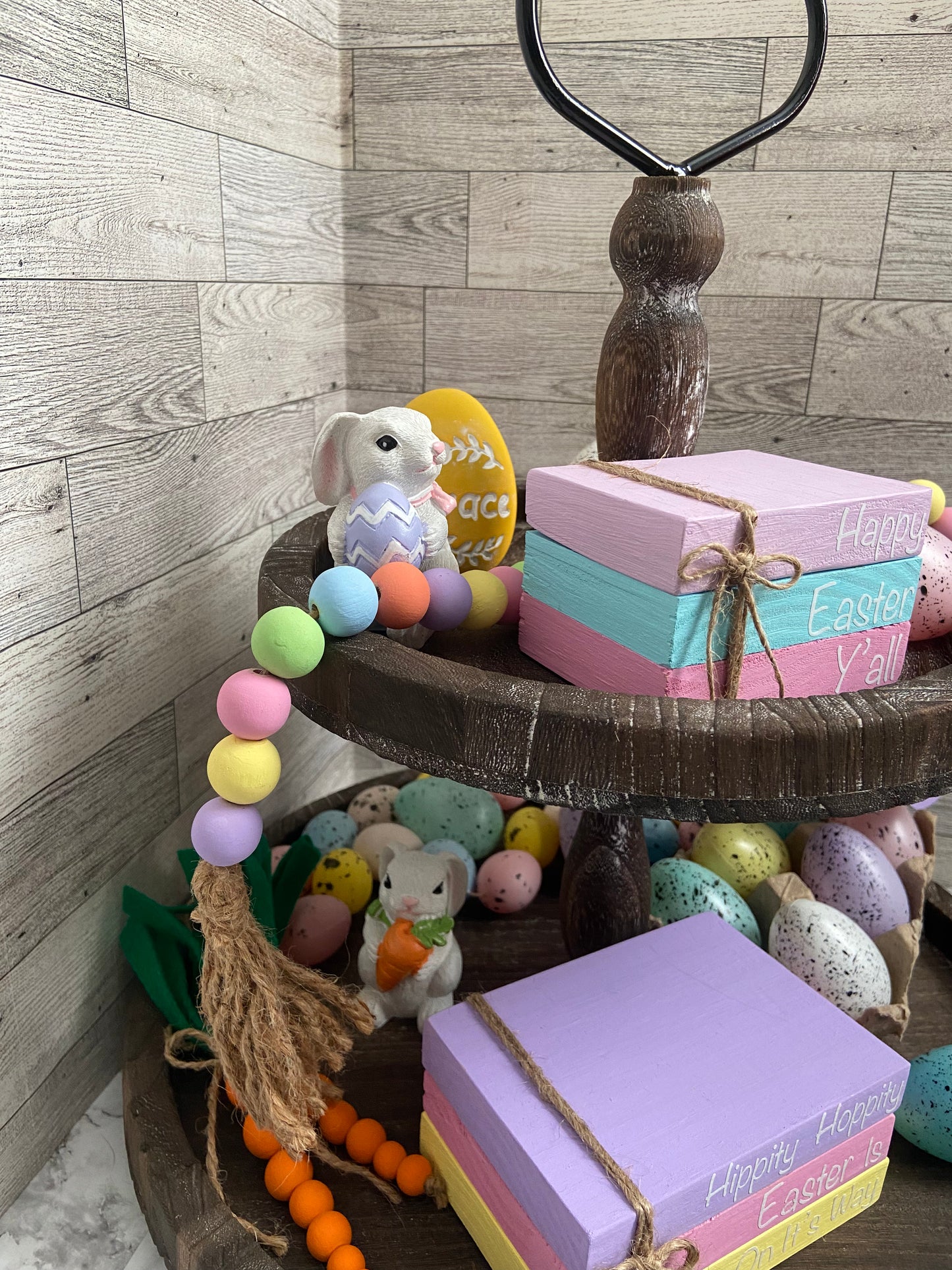 Purple Egg Garland purple/yellow/pink/green/blue/coral