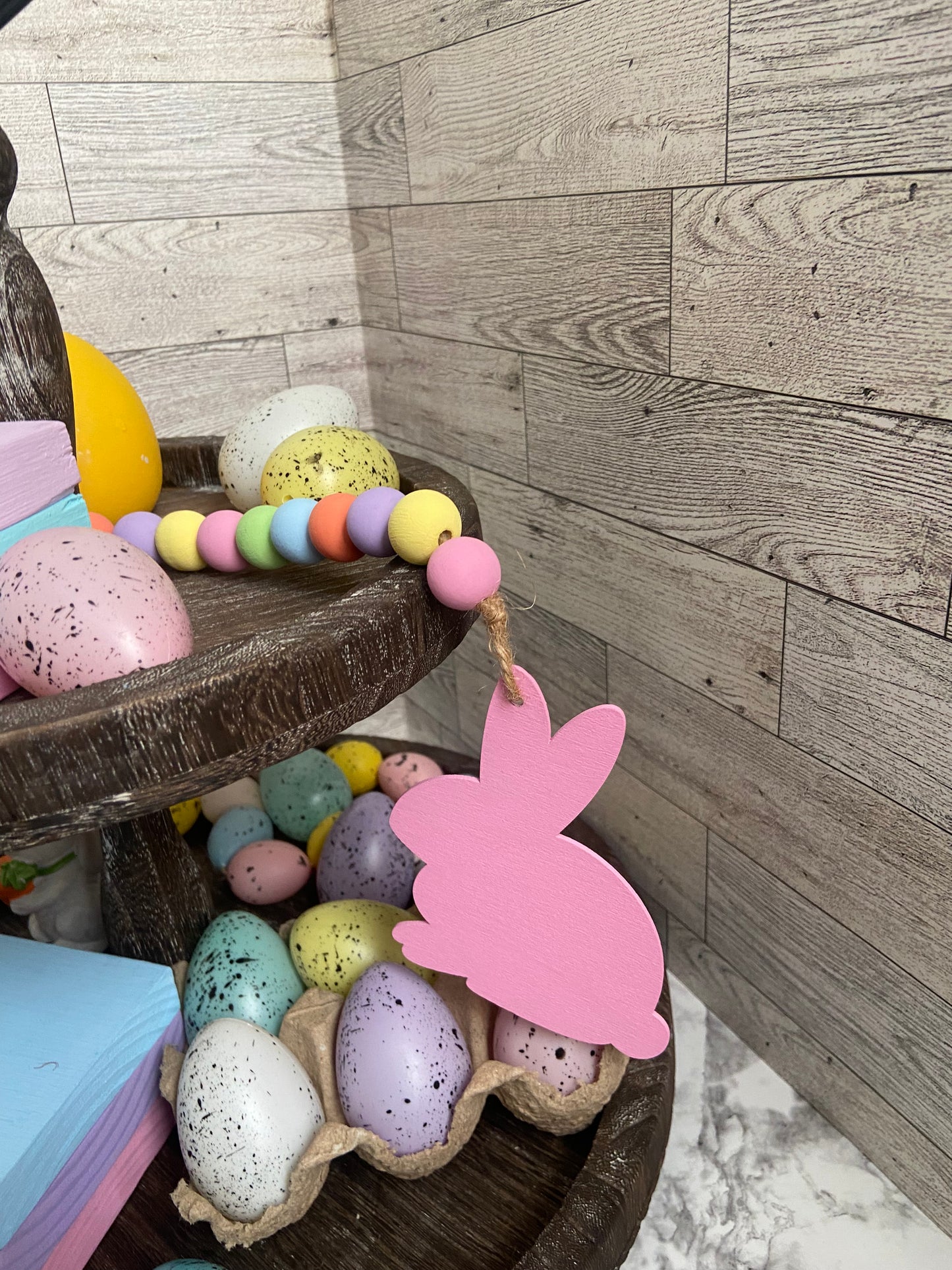 Pink Rabbit Garland pink/yellow/purple/coral/blue/green