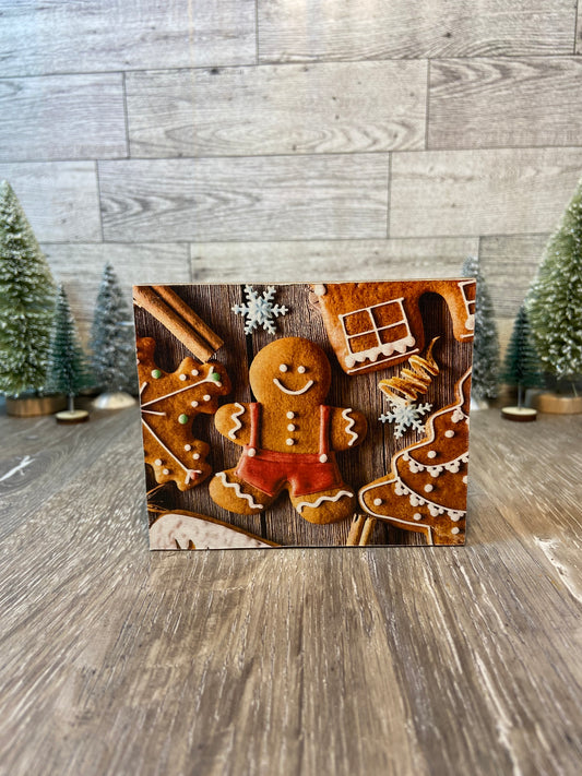 Gingerbread Cookie - Tiered Tray Sign