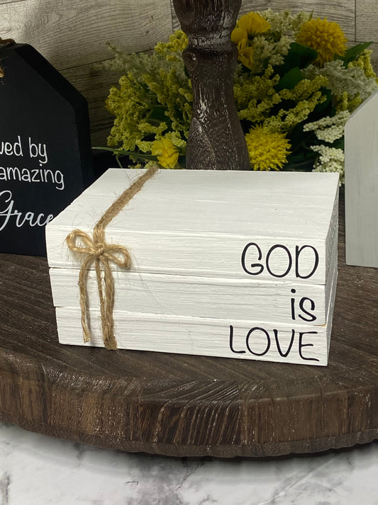God is Love - Large Book Stack