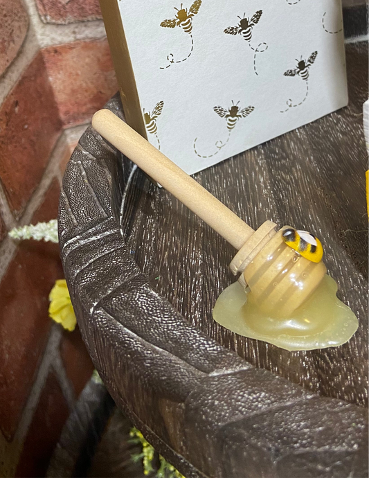 Honey Dipper with Honey Bee