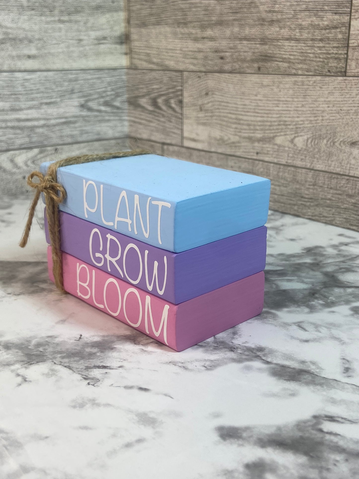 Plant Grow Bloom - Small Tiered Tray Book Stack