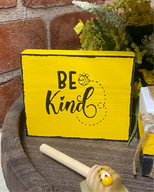 Bee Kind - Yellow Sign