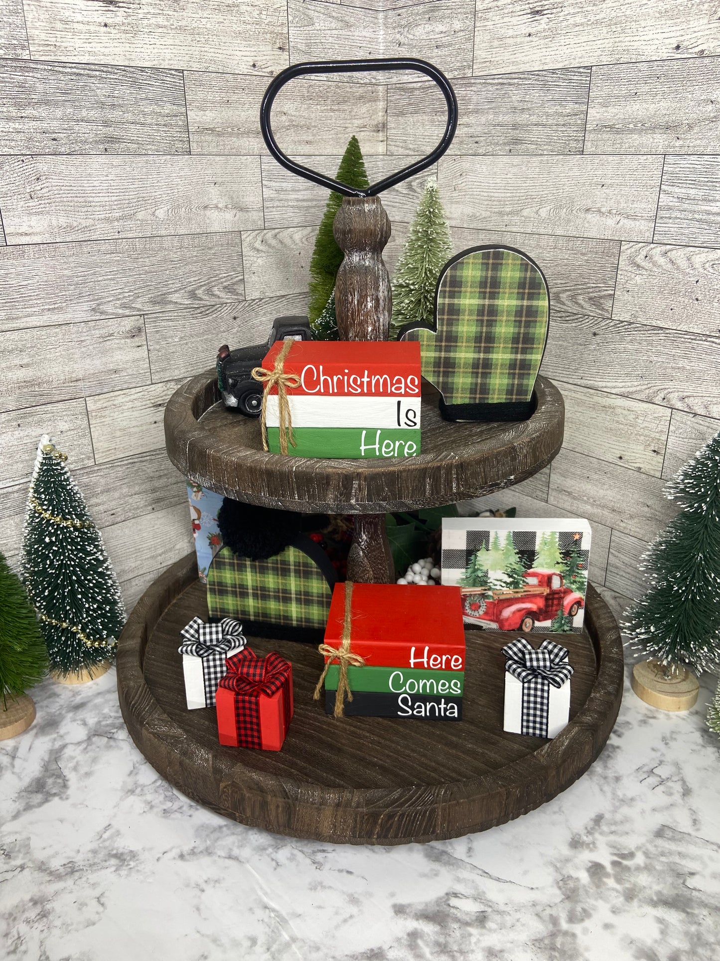 Christmas Truck - Christmas Tiered Tray Sign