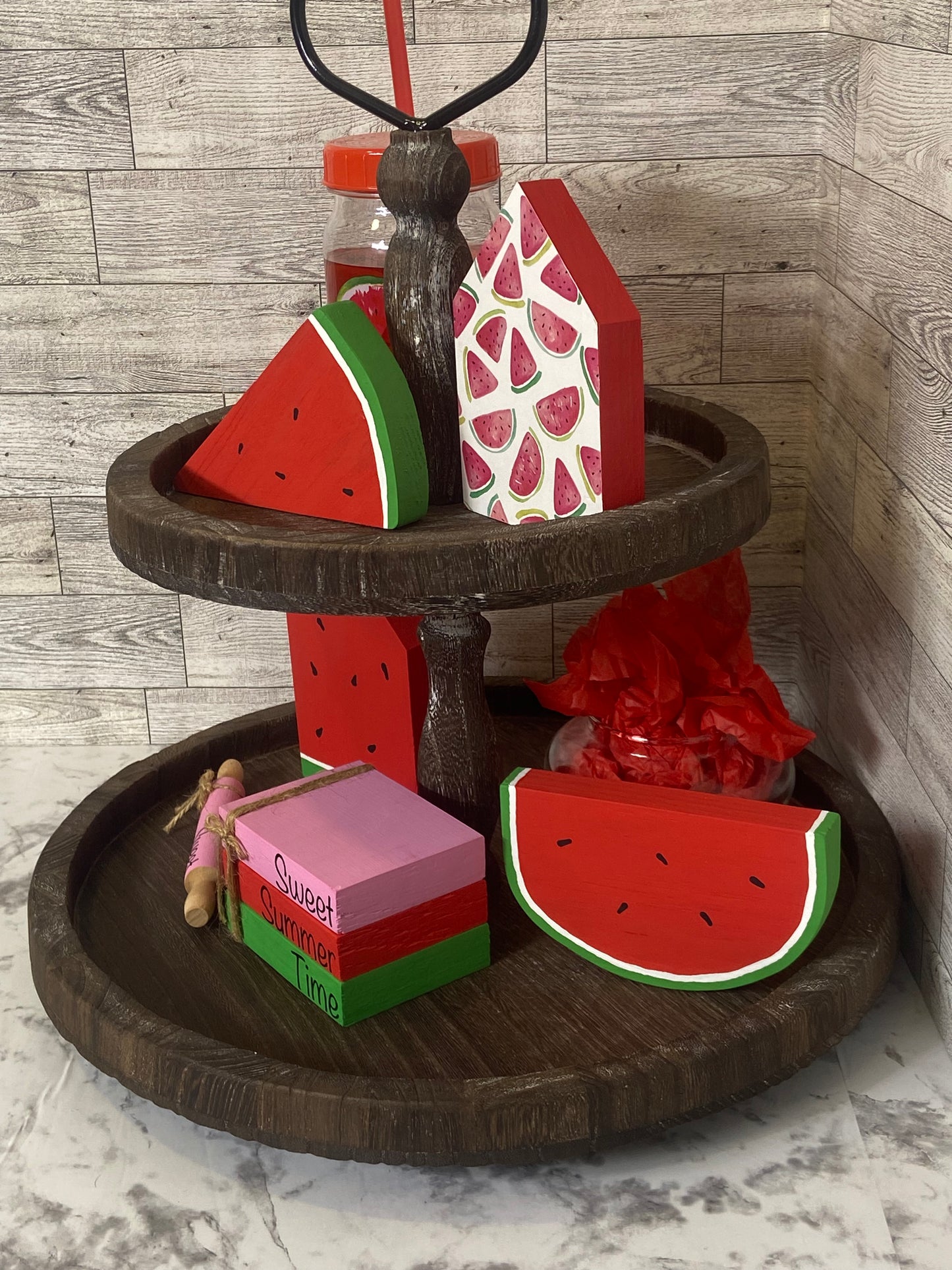 Sweet Summer Time - Medium Tiered Tray Book Stack
