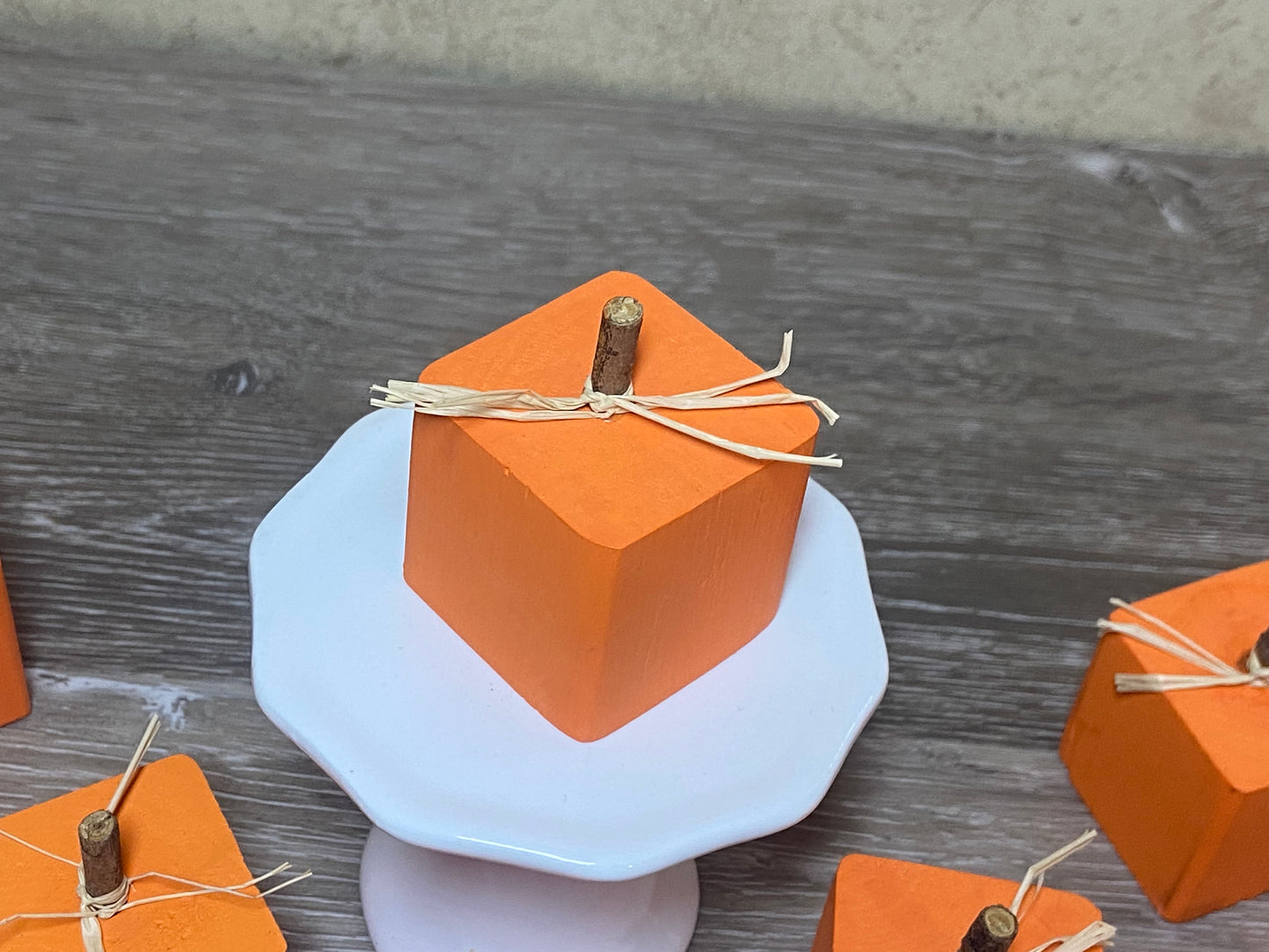Mini Wood Pumpkin