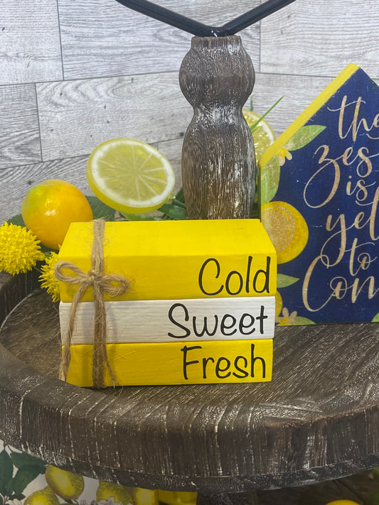 Cold Sweet Fresh - Small Tiered Tray Book Stack