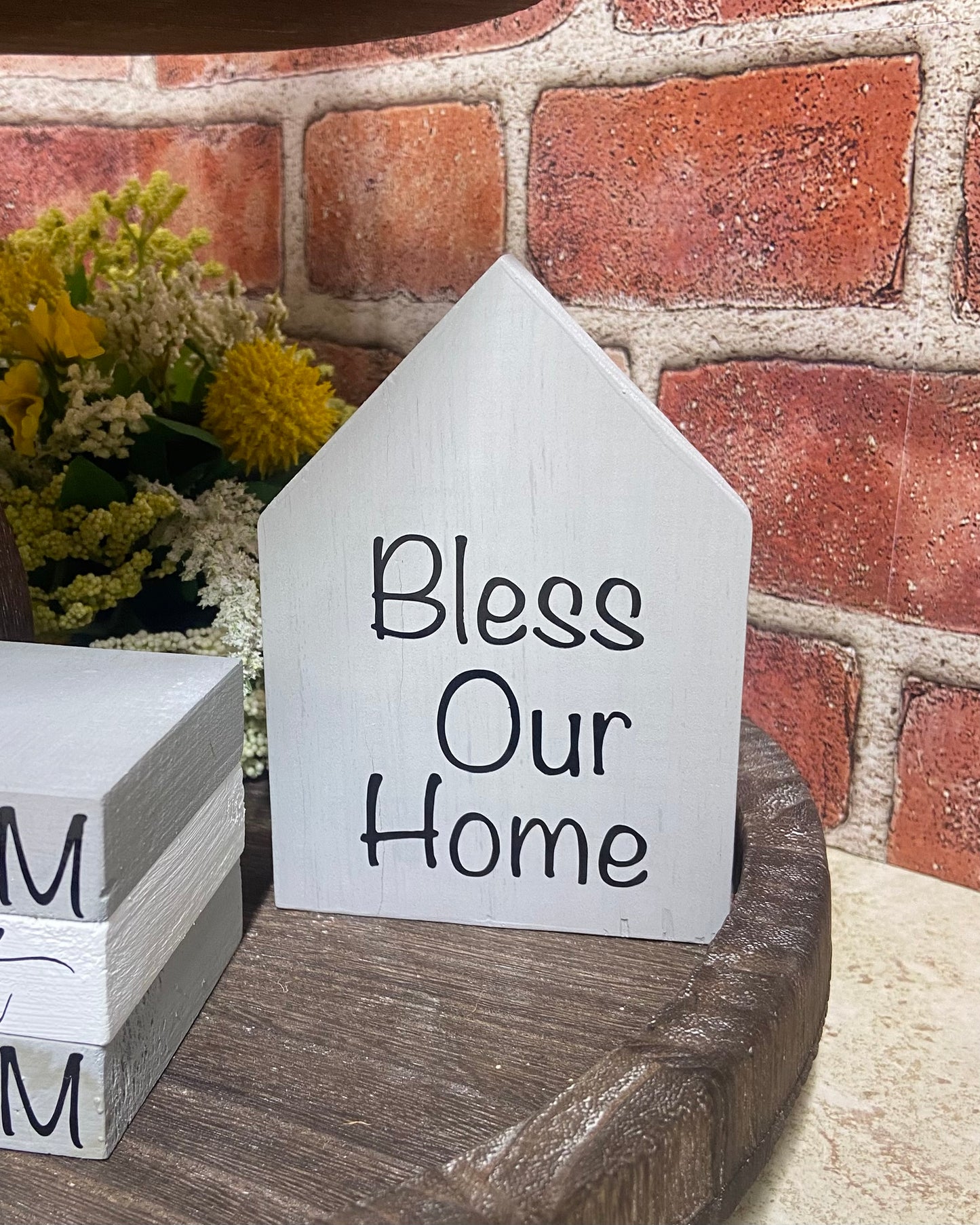 Bless Our Home - Grey Medium House