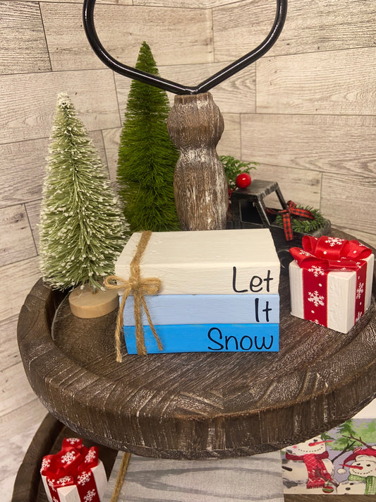Let It Snow - Small Christmas Tiered Tray Book