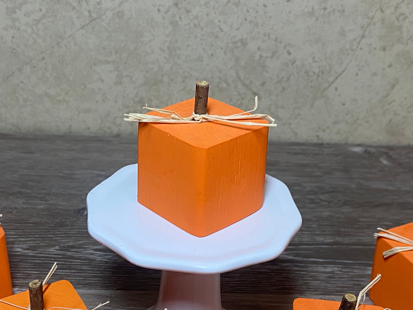 Mini Wood Pumpkin