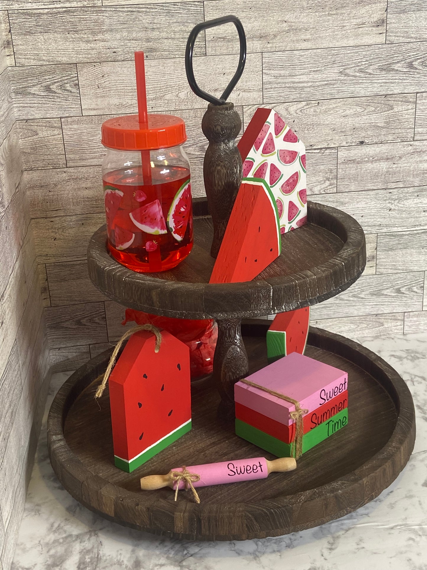 Sweet Summer Time - Medium Tiered Tray Book Stack
