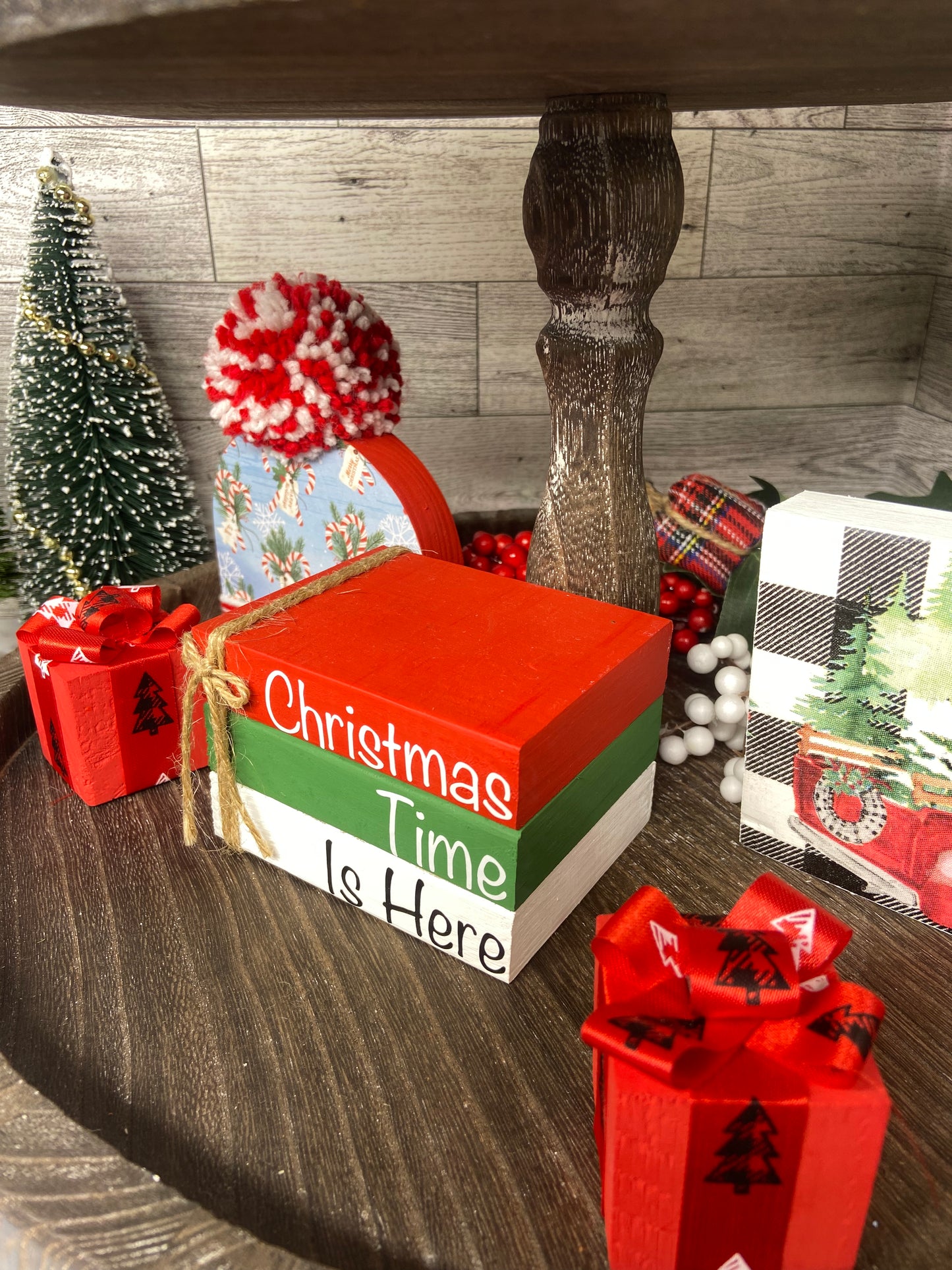 Christmas Time Is Here - Medium Christmas Tiered Tray Book
