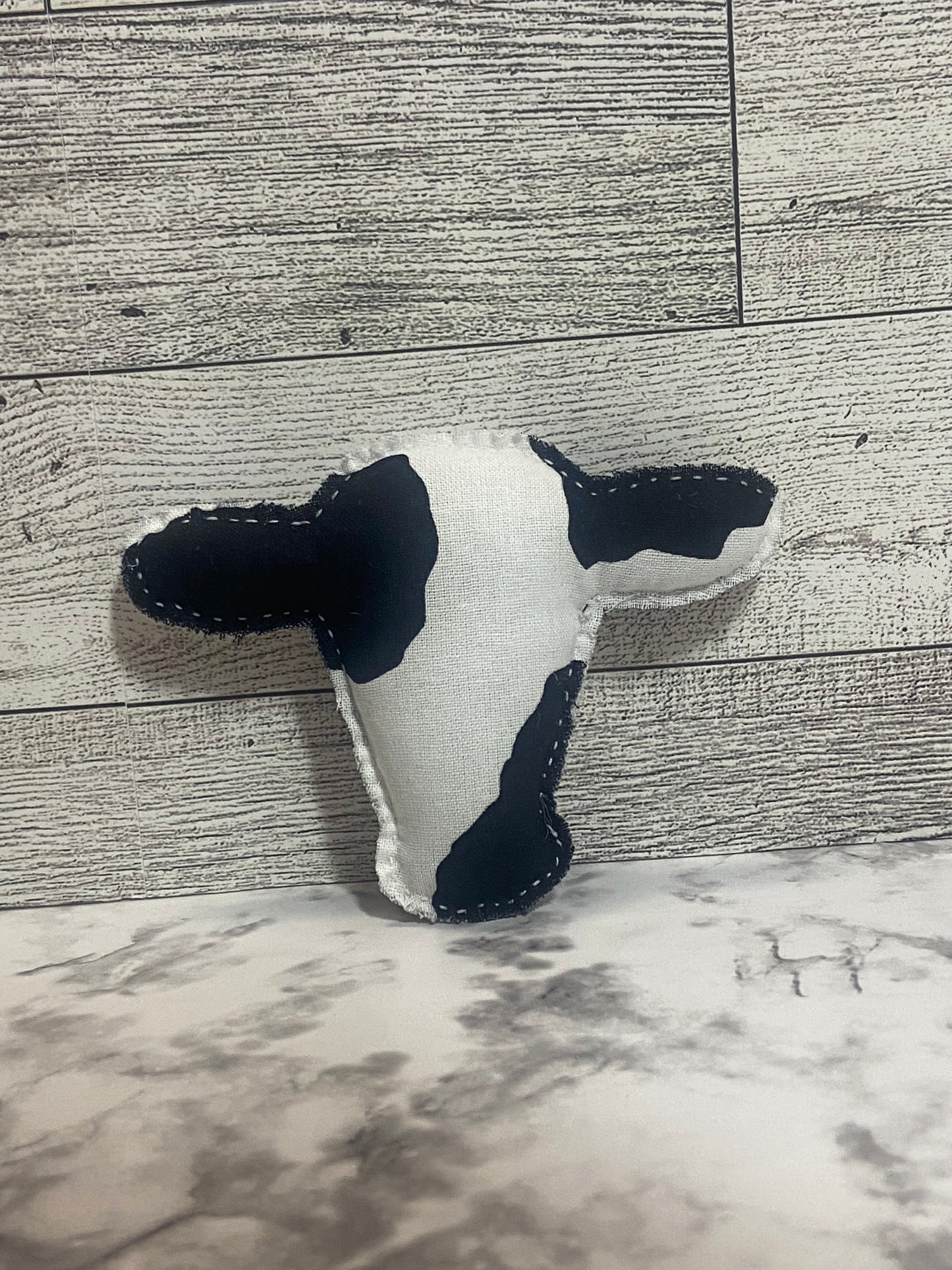 Small Fabric Cow Head