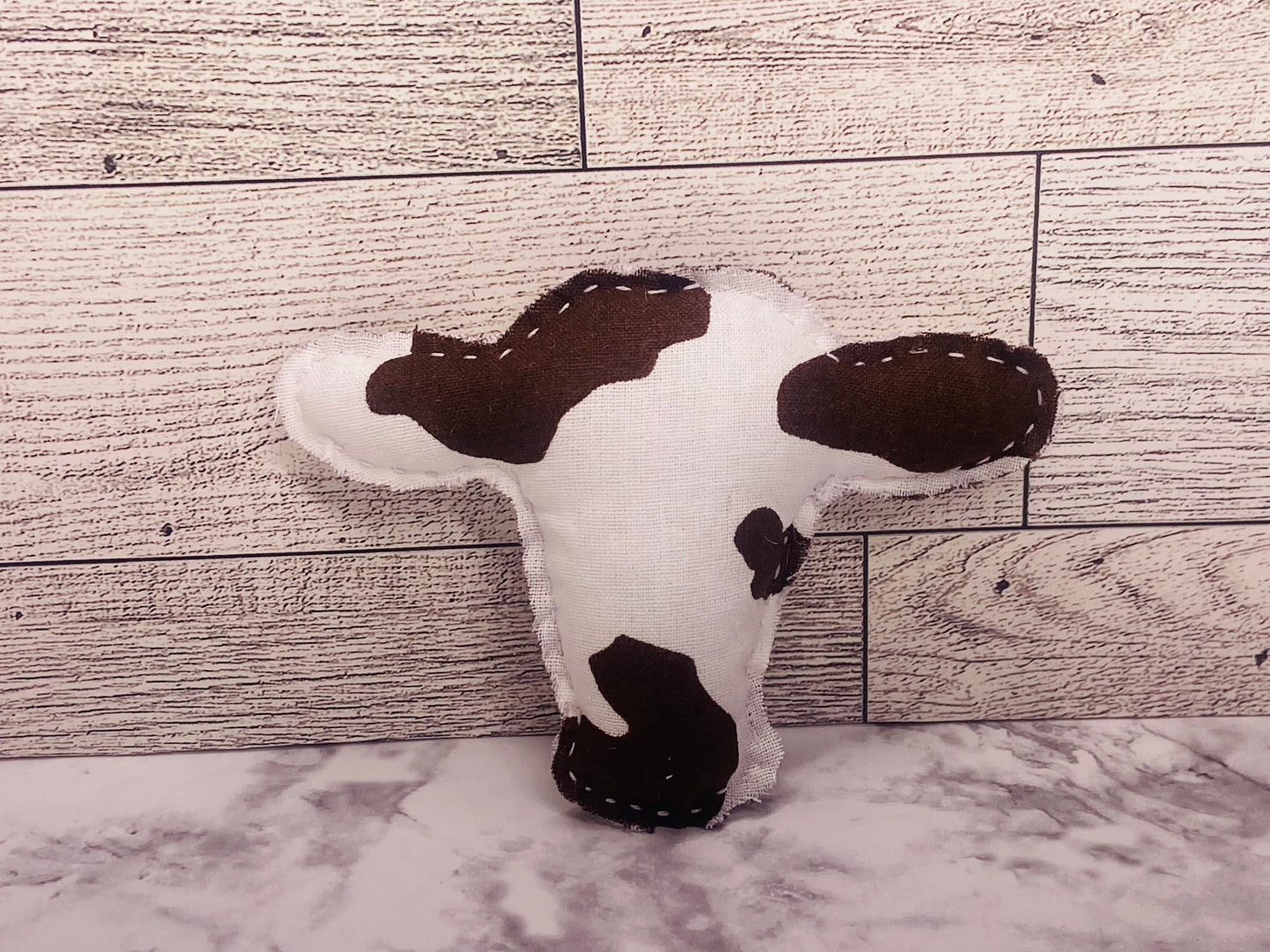 Small Fabric Cow Head