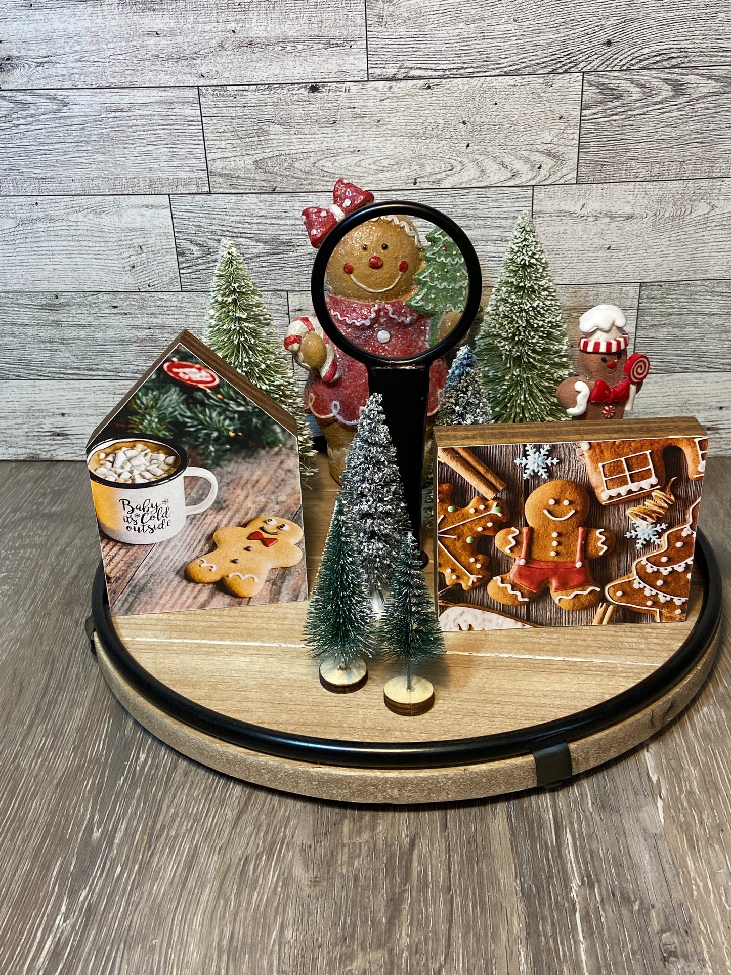 Gingerbread Cookie - Tiered Tray Sign