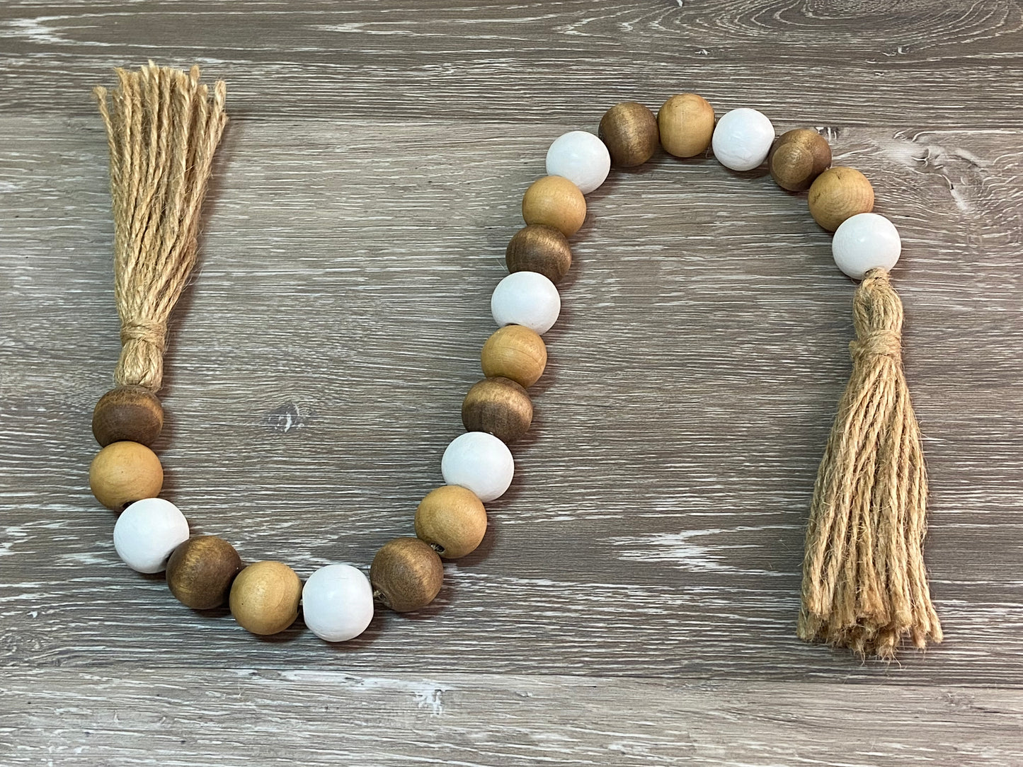 Stain and White Garland