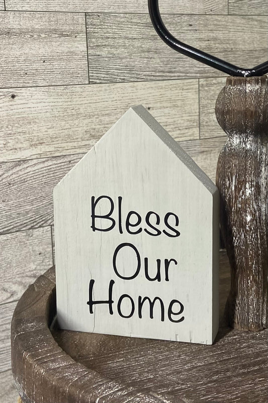 Bless Our Home - Grey Medium House