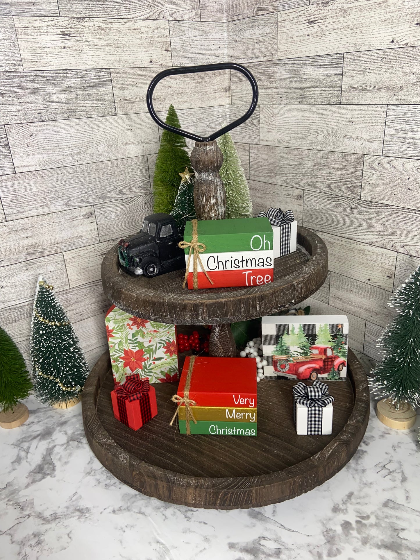 Christmas Truck - Christmas Tiered Tray Sign
