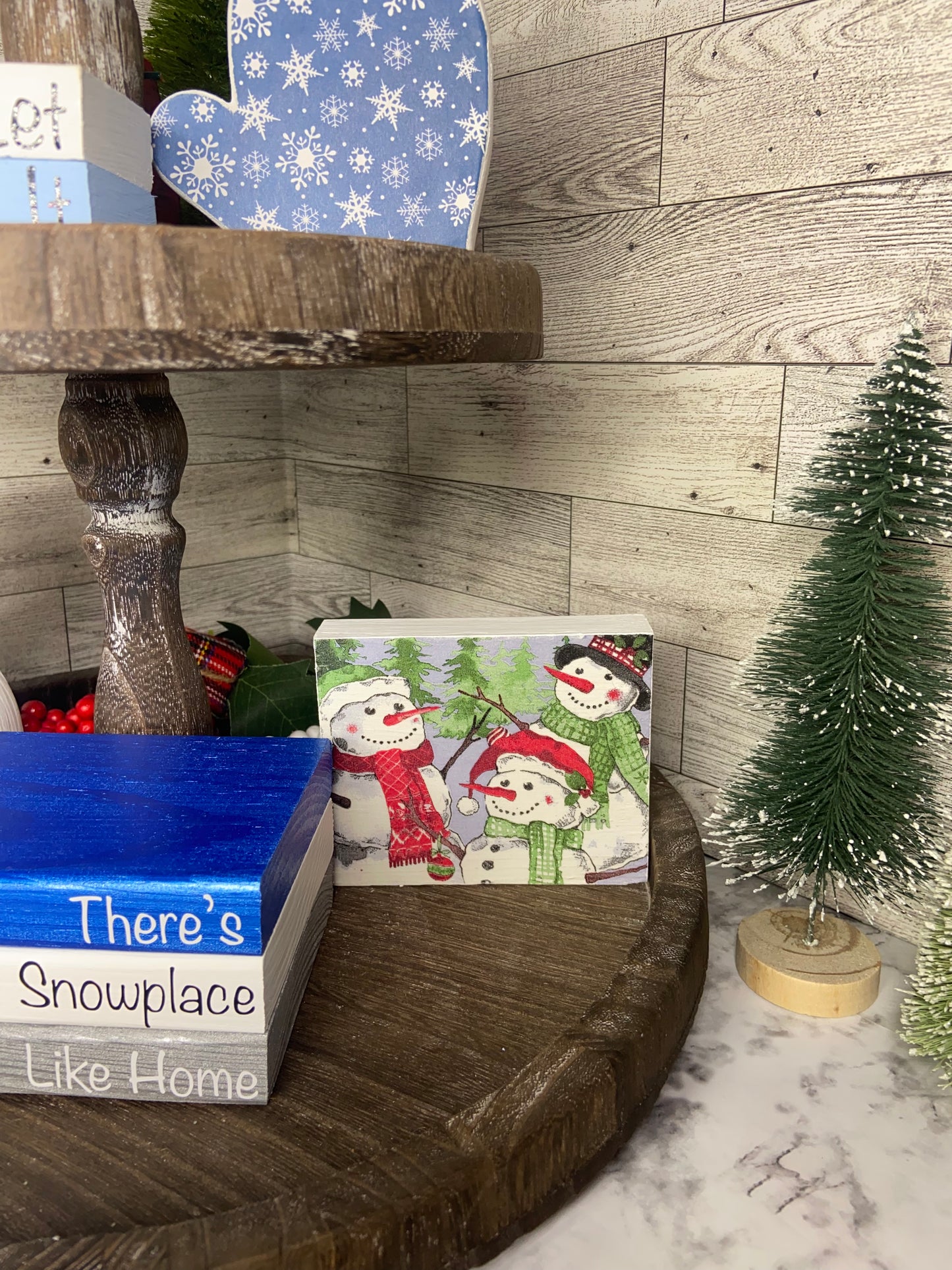 Snowman - Christmas Tiered Tray Sign